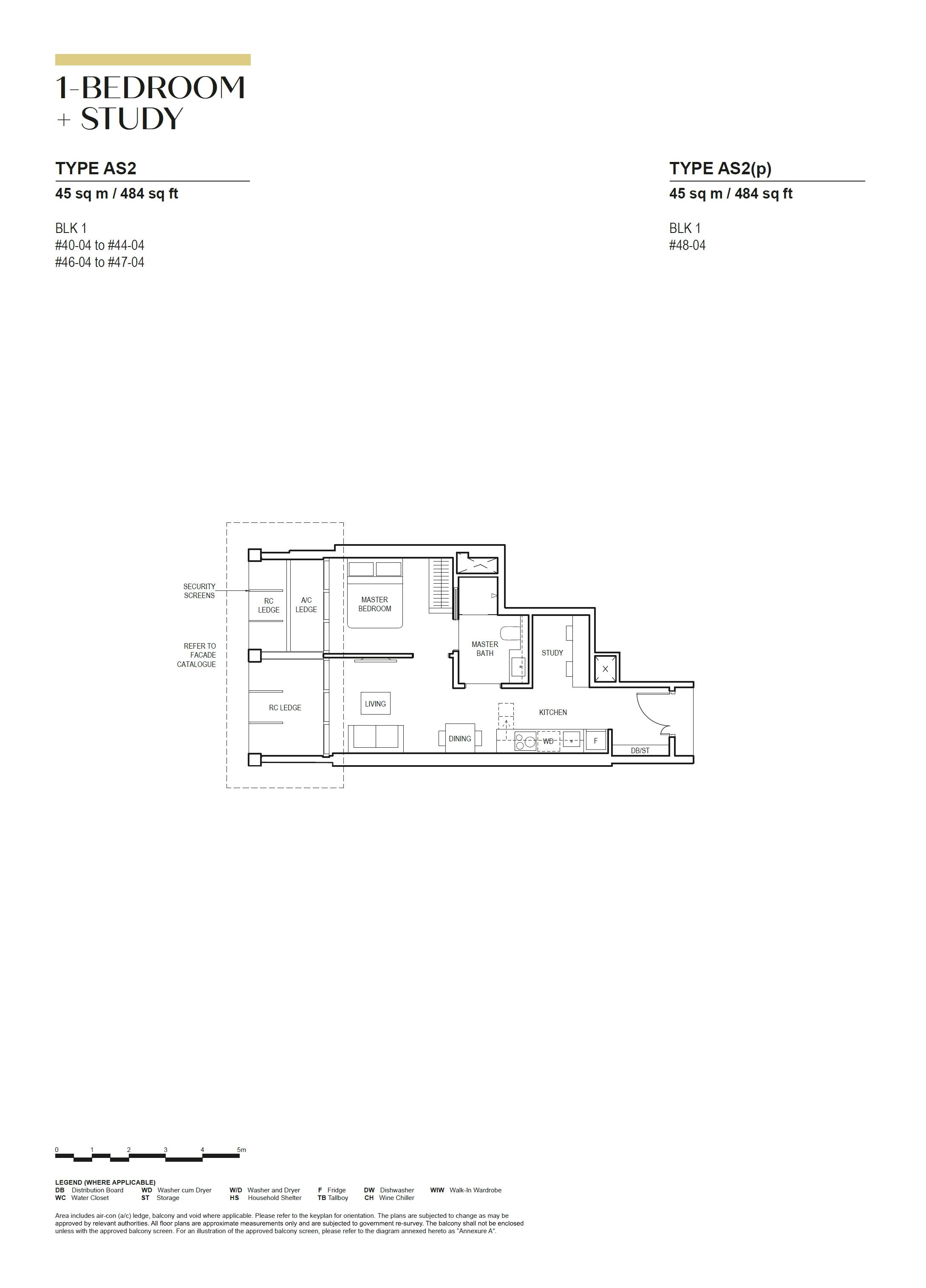 Canninghill Piers 康宁河湾 1-BEDROOM + STUDY AS2(p)