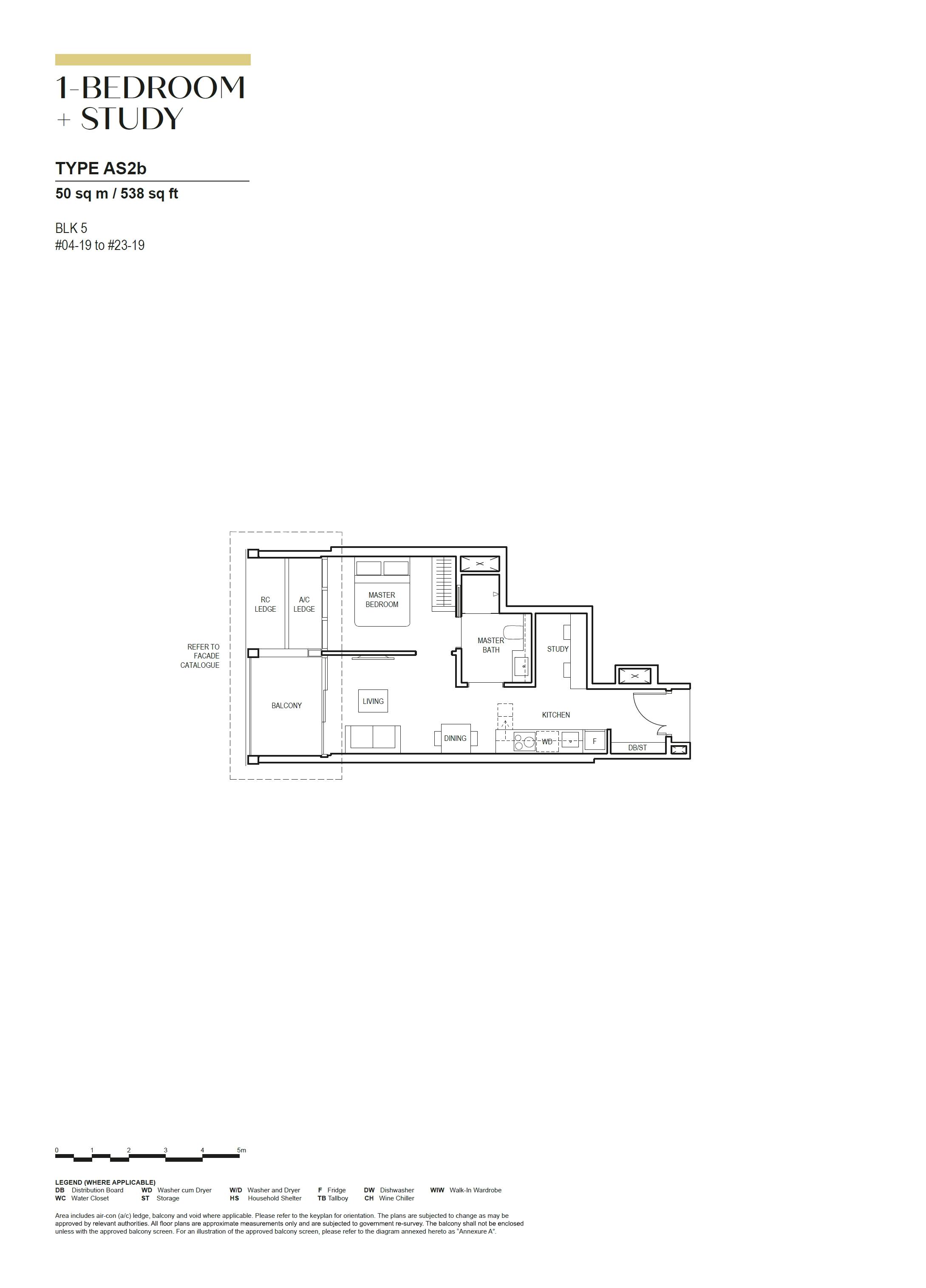 Canninghill Piers 康宁河湾 1-BEDROOM + STUDY AS2b