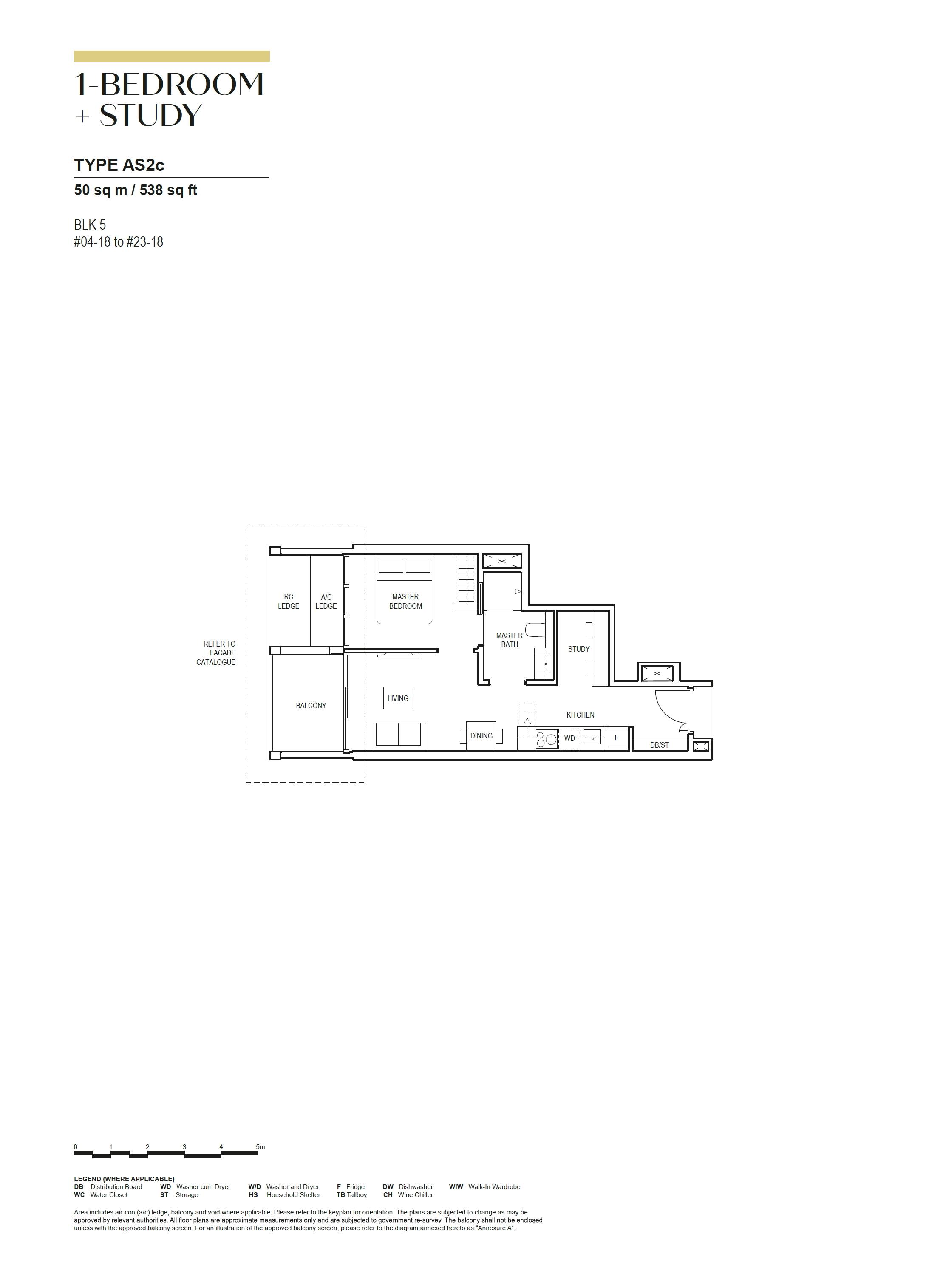 Canninghill Piers 康宁河湾 1-BEDROOM + STUDY AS2c