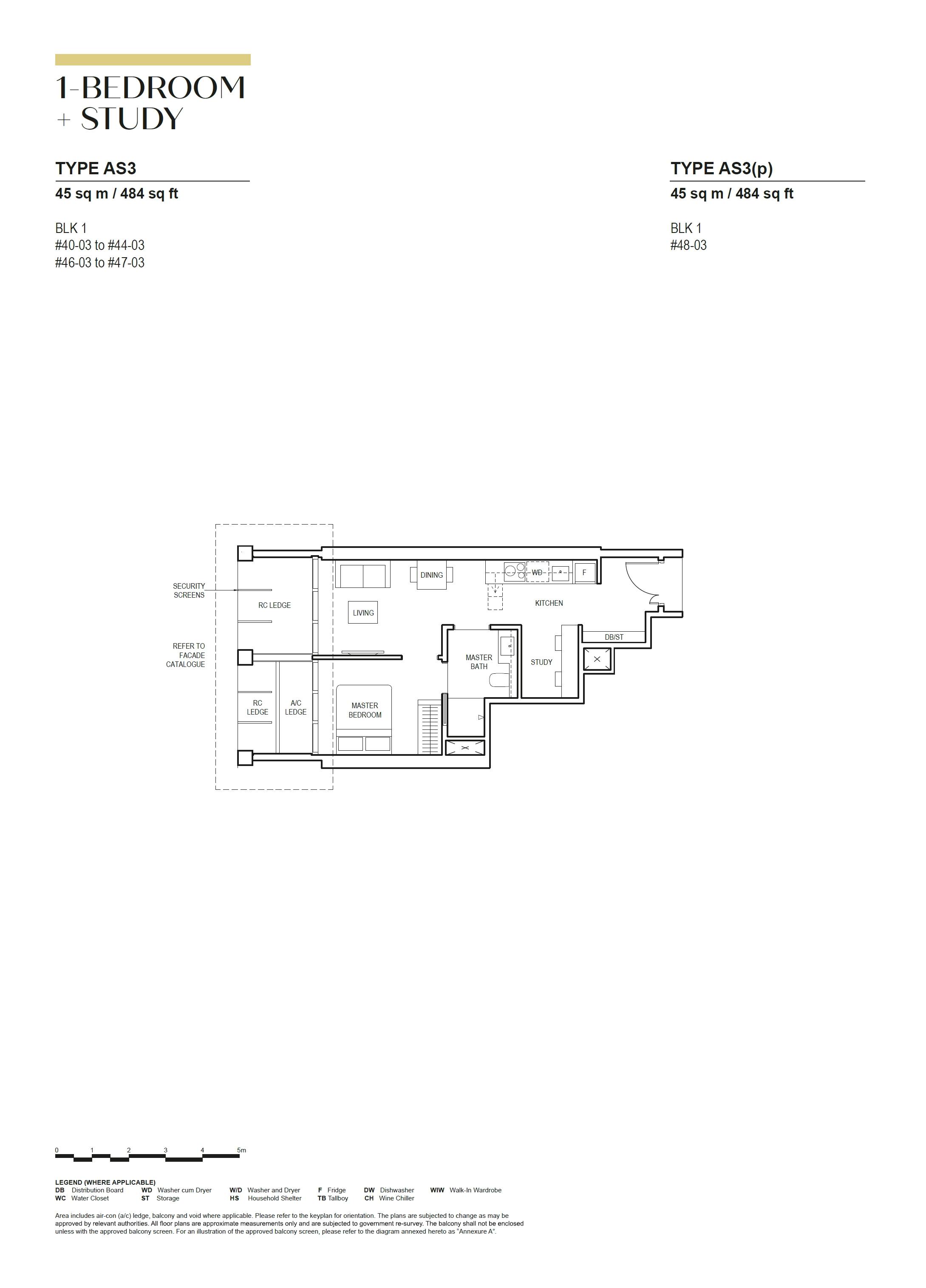 Canninghill Piers 康宁河湾 1-BEDROOM + STUDY AS3(p)