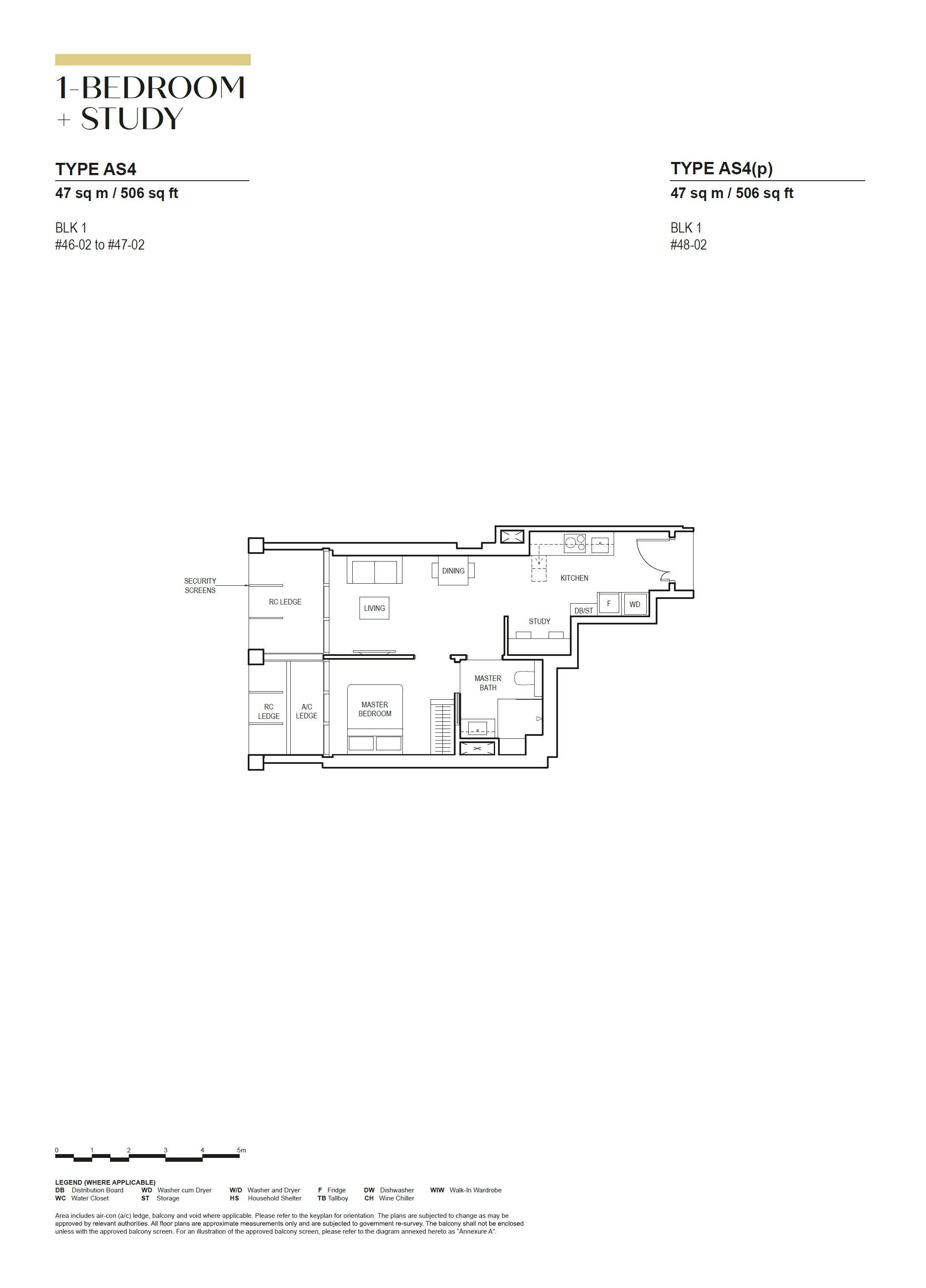 Canninghill Piers 康宁河湾 1-BEDROOM + STUDY AS4(p)