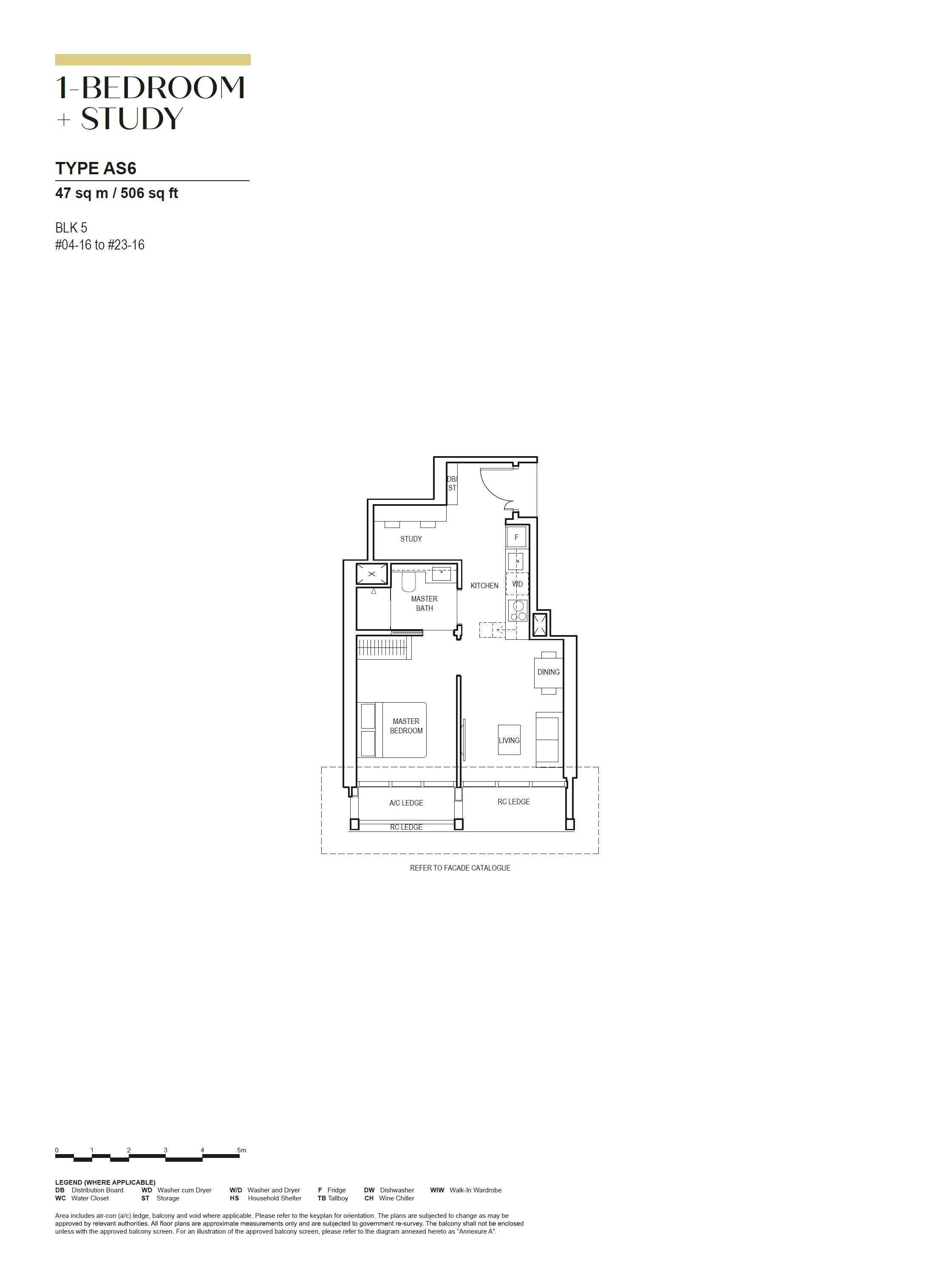 Canninghill Piers 康宁河湾 1-BEDROOM + STUDY AS6