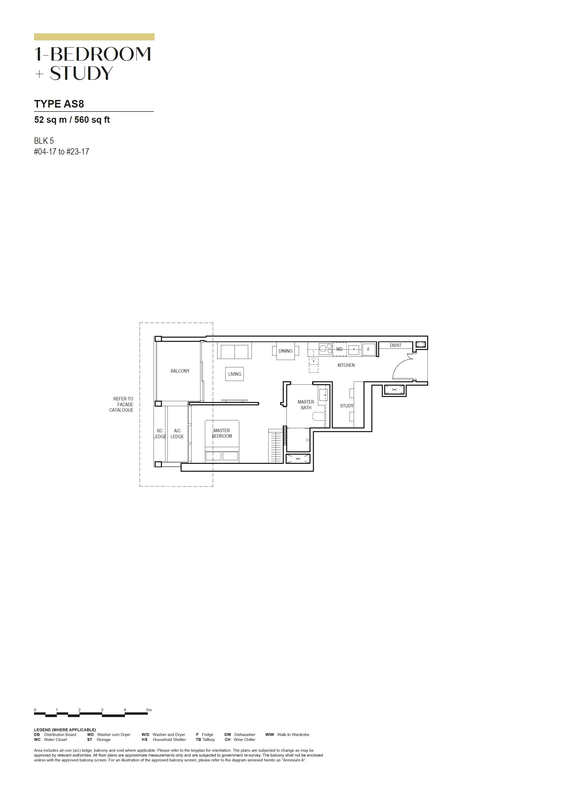 Canninghill Piers 康宁河湾 1-BEDROOM + STUDY AS8