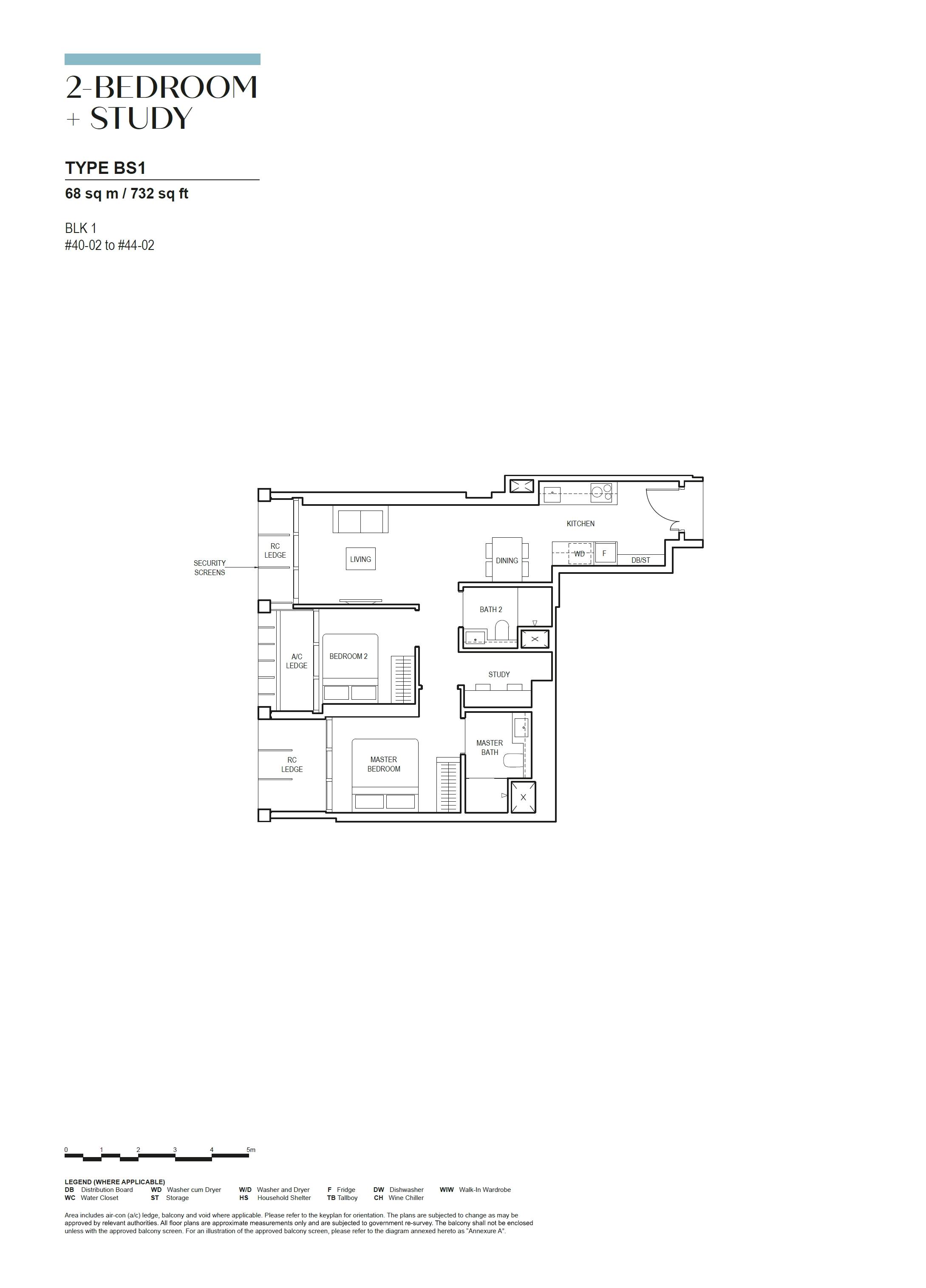 Canninghill Piers 康宁河湾 2-BEDROOM + STUDY BS1