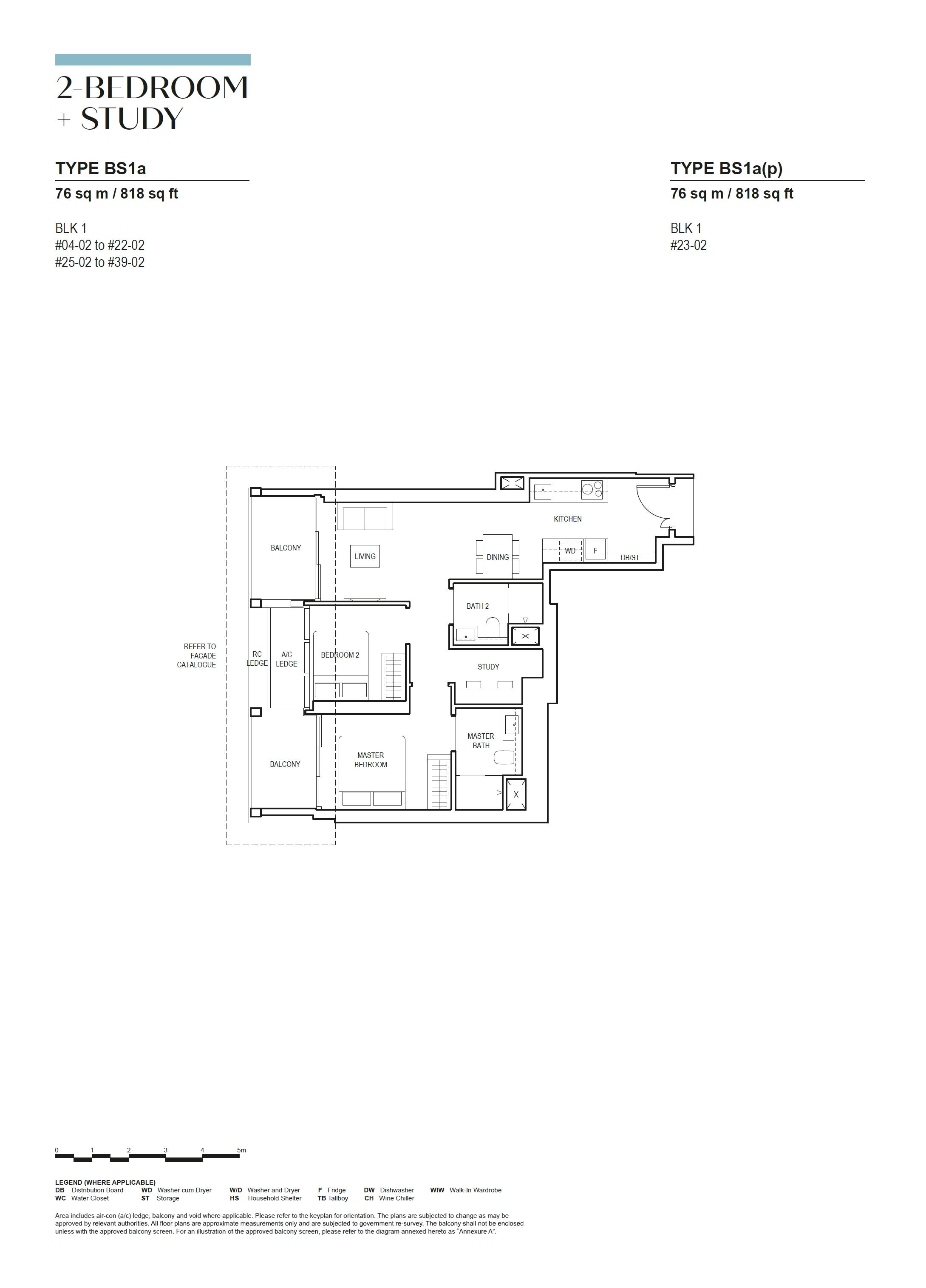 Canninghill Piers 康宁河湾 2-BEDROOM + STUDY BS1a(p)