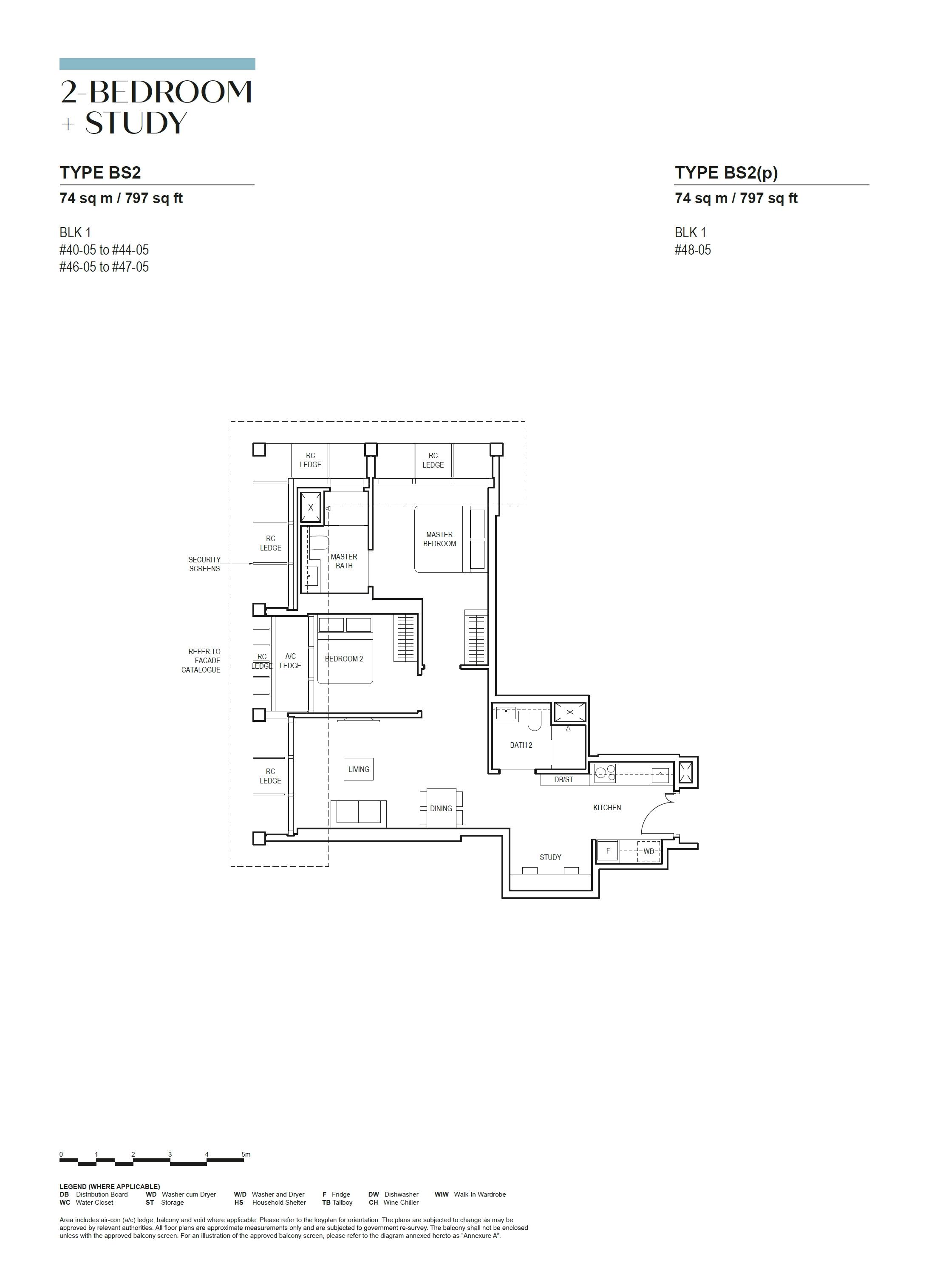 Canninghill Piers 康宁河湾 2-BEDROOM + STUDY BS2(p)