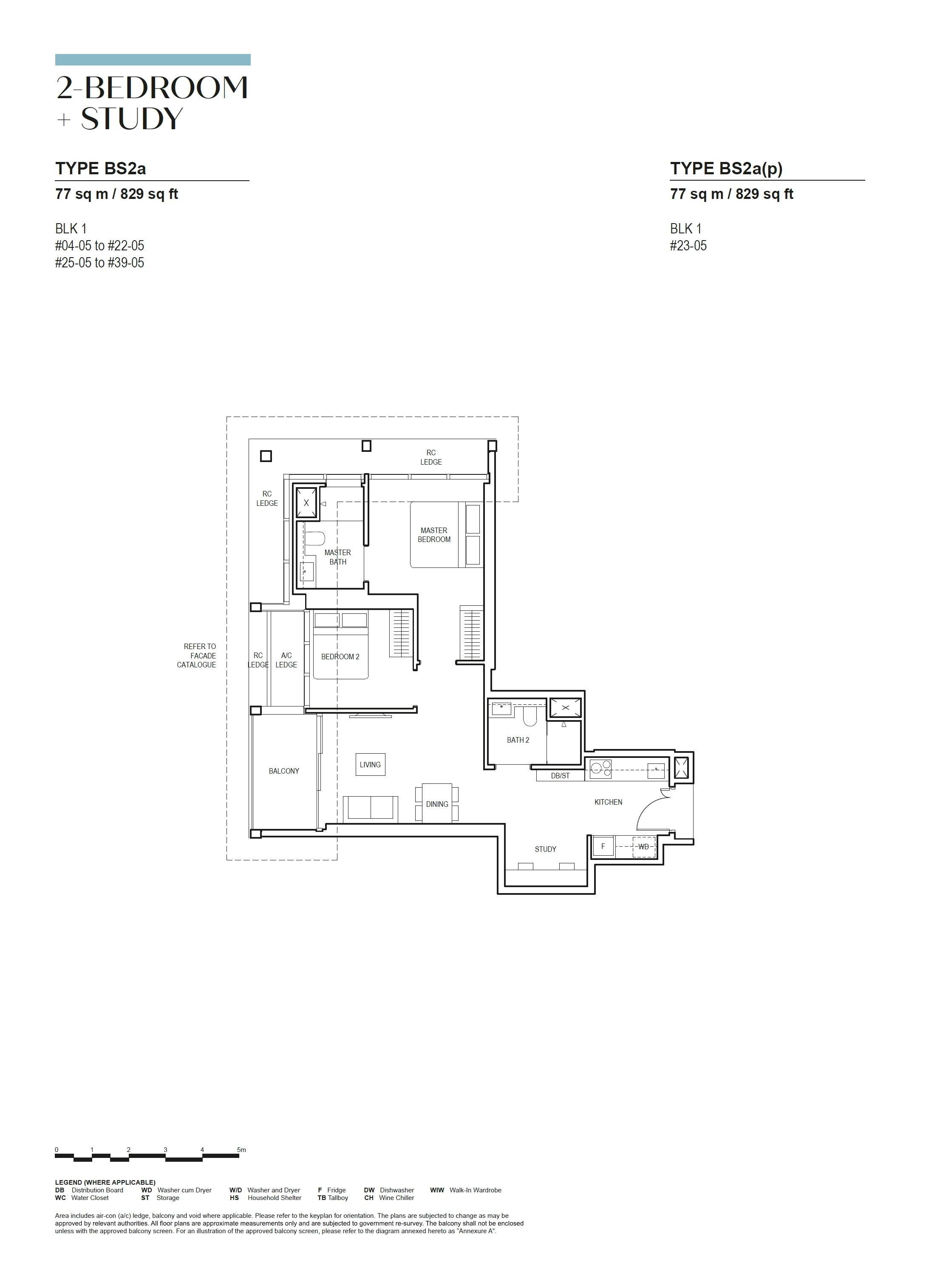 Canninghill Piers 康宁河湾 2-BEDROOM + STUDY BS2a(p)