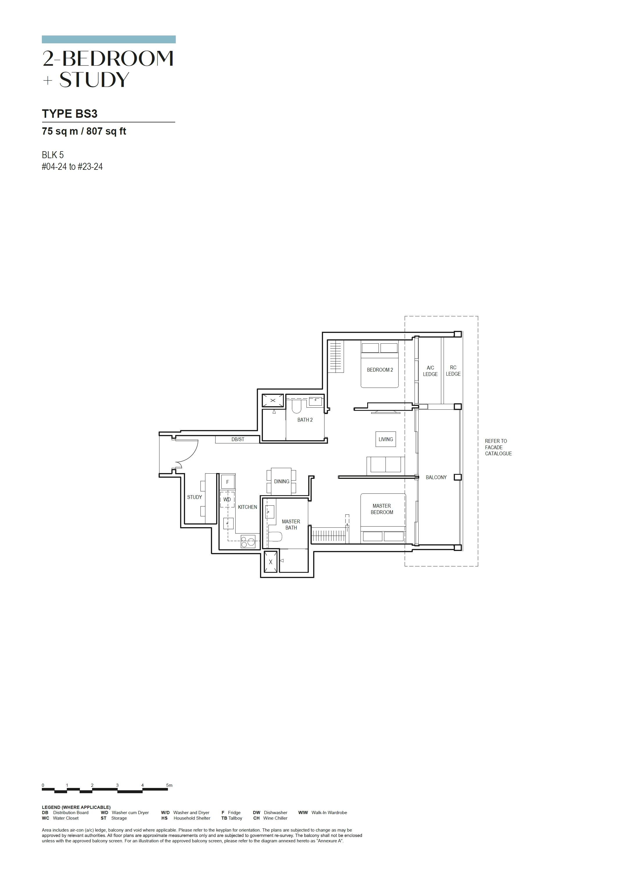 Canninghill Piers 康宁河湾 2-BEDROOM + STUDY BS3