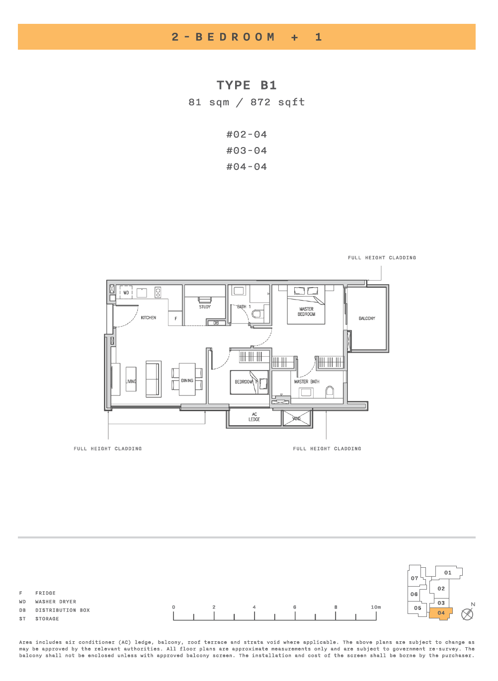 Claydence 2 BEDROOM+1 B1