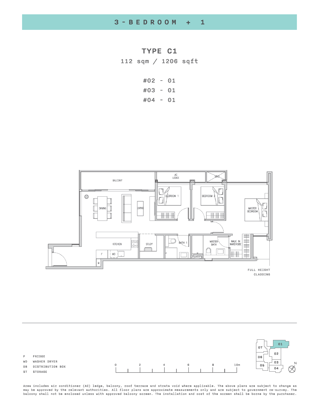 Claydence 3 BEDROOM+1 C1