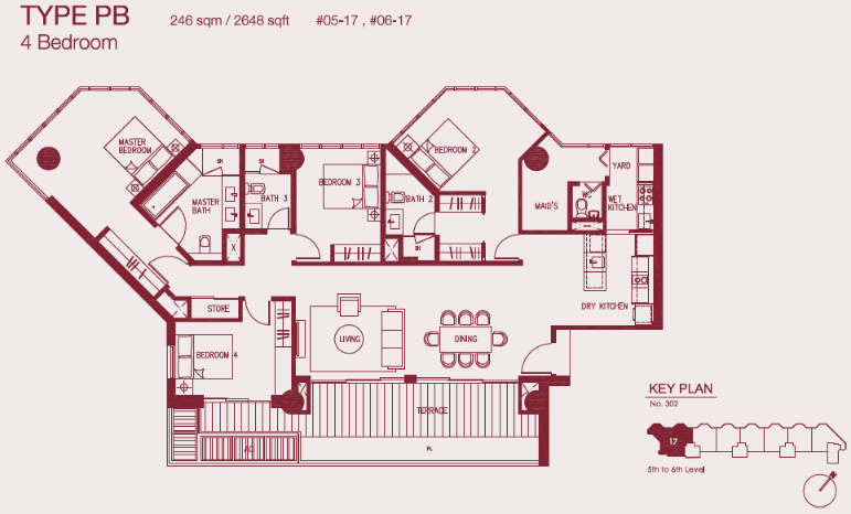 Concourse Skyline 4 BR PB