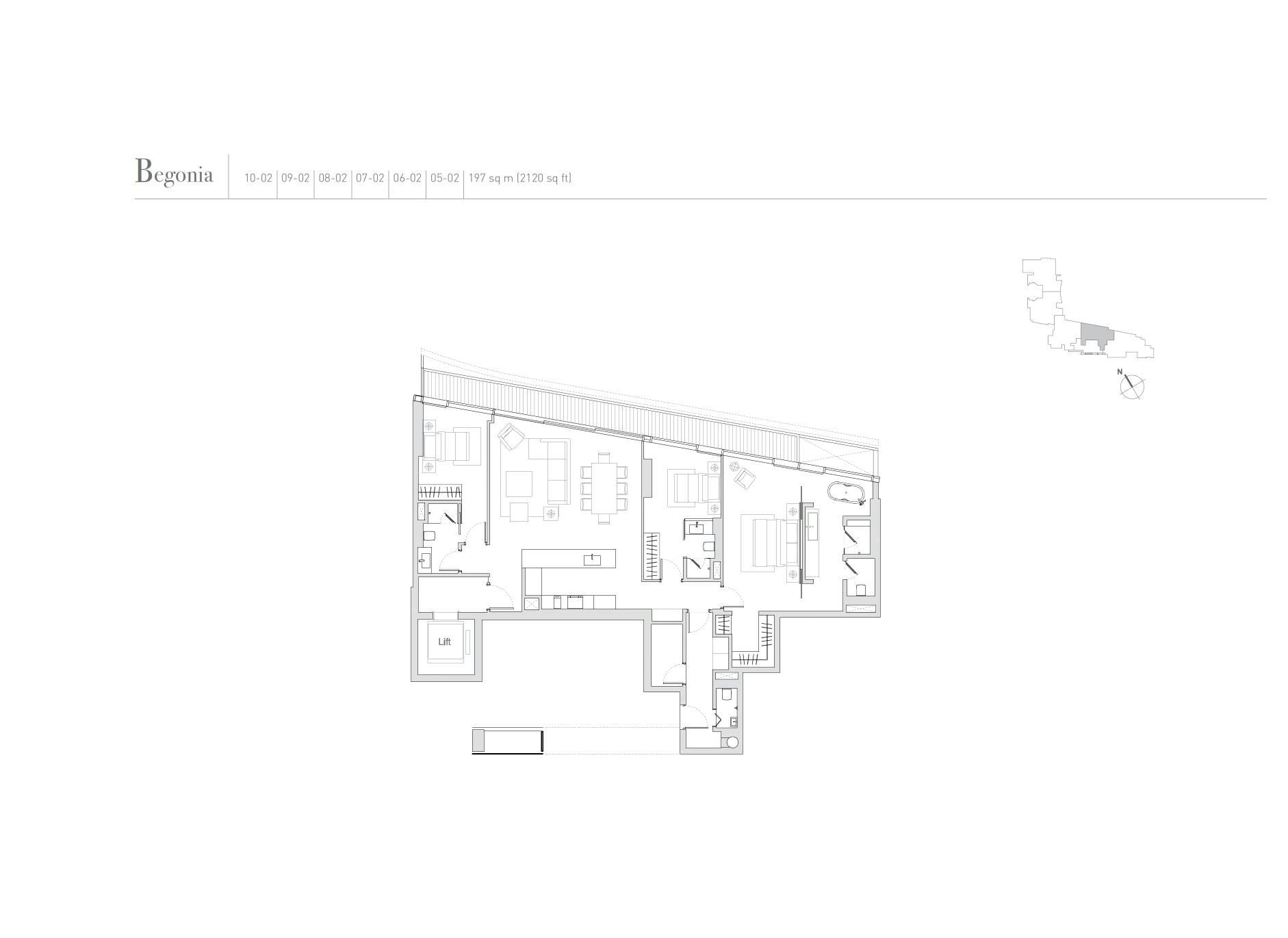 Eden Residences Capitol 首都御府 Begonia Begonia