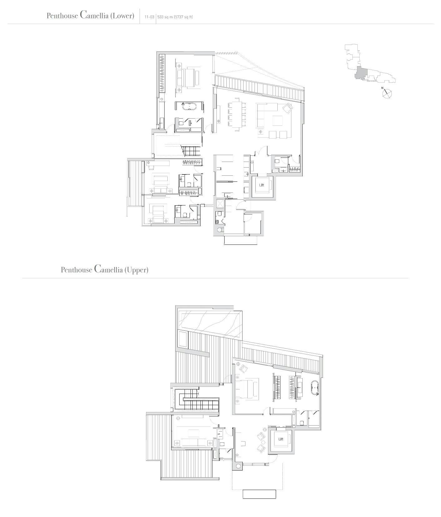 Eden Residences Capitol 首都御府 Camellia Penthouse Camellia