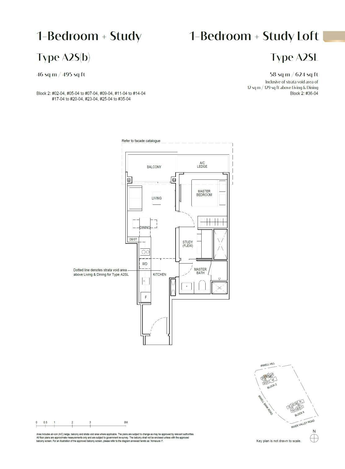 Irwell Hill Residences 隽峰 1BR + Study A2S(b)