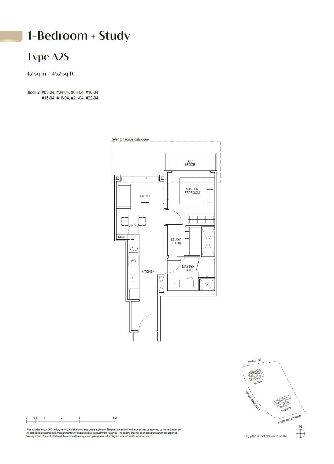 Irwell Hill Residences 隽峰 1BR + Study A2S