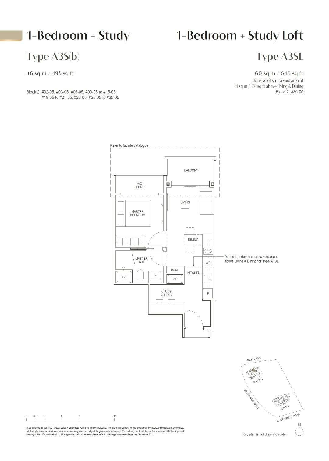 Irwell Hill Residences 隽峰 1BR + Study A3S(b)