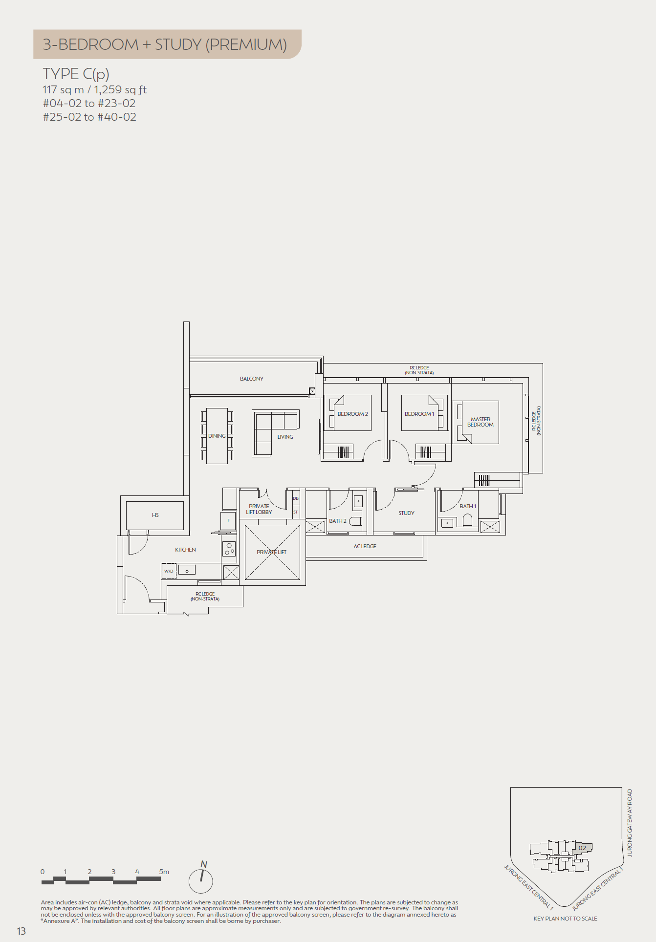 J'den 聚鼎 3 Bedroom+Study (Premium) C(p)