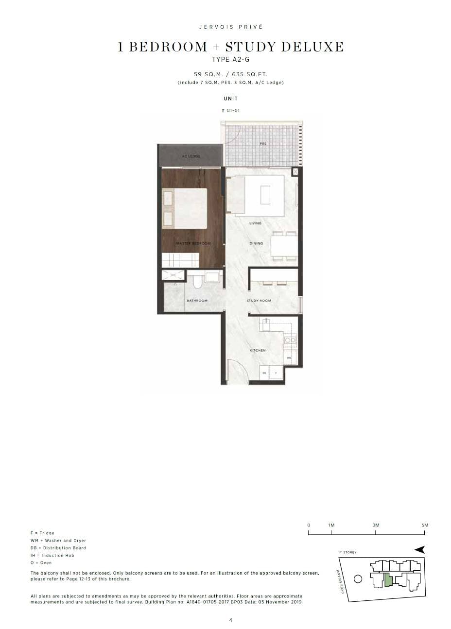 Jervois Privé 1BR+STUDY A2-G