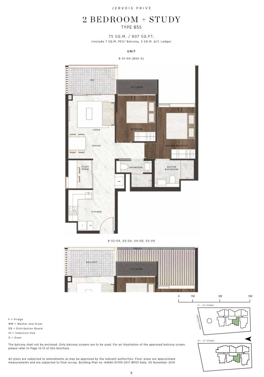 Jervois Privé 2BR+STUDY B5S-G