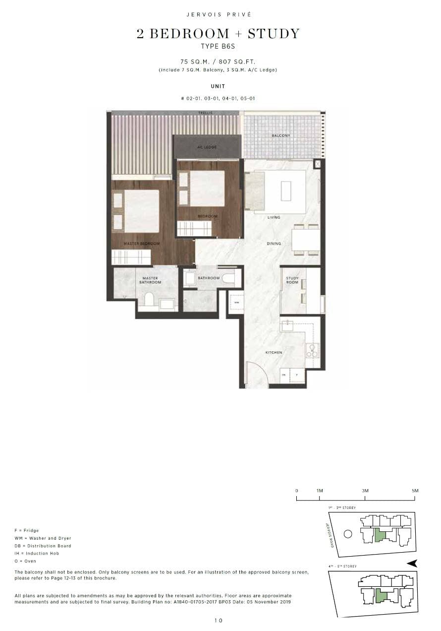 Jervois Privé 2BR+STUDY B6S