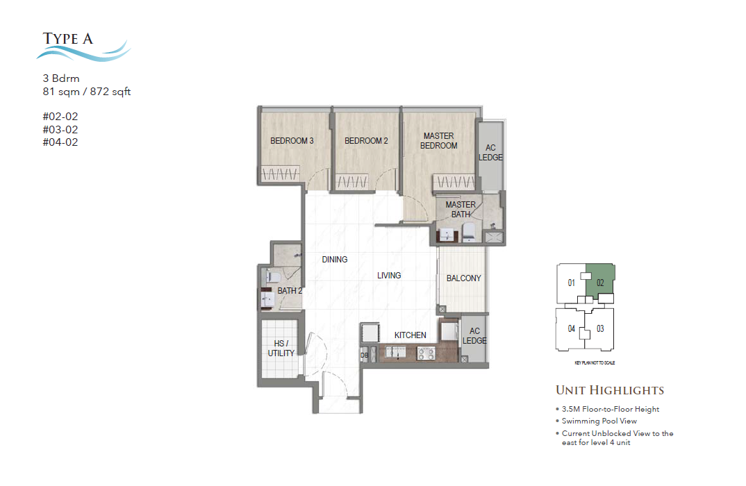 K Suites 3 Bedroom Type A