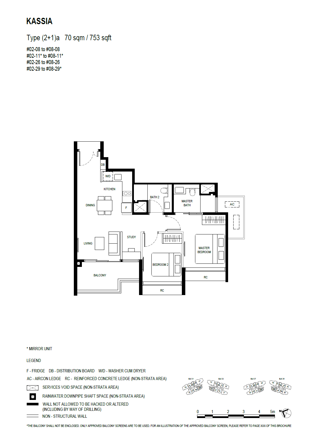 Kassia 2 Bedroom (with study) (2+1)a