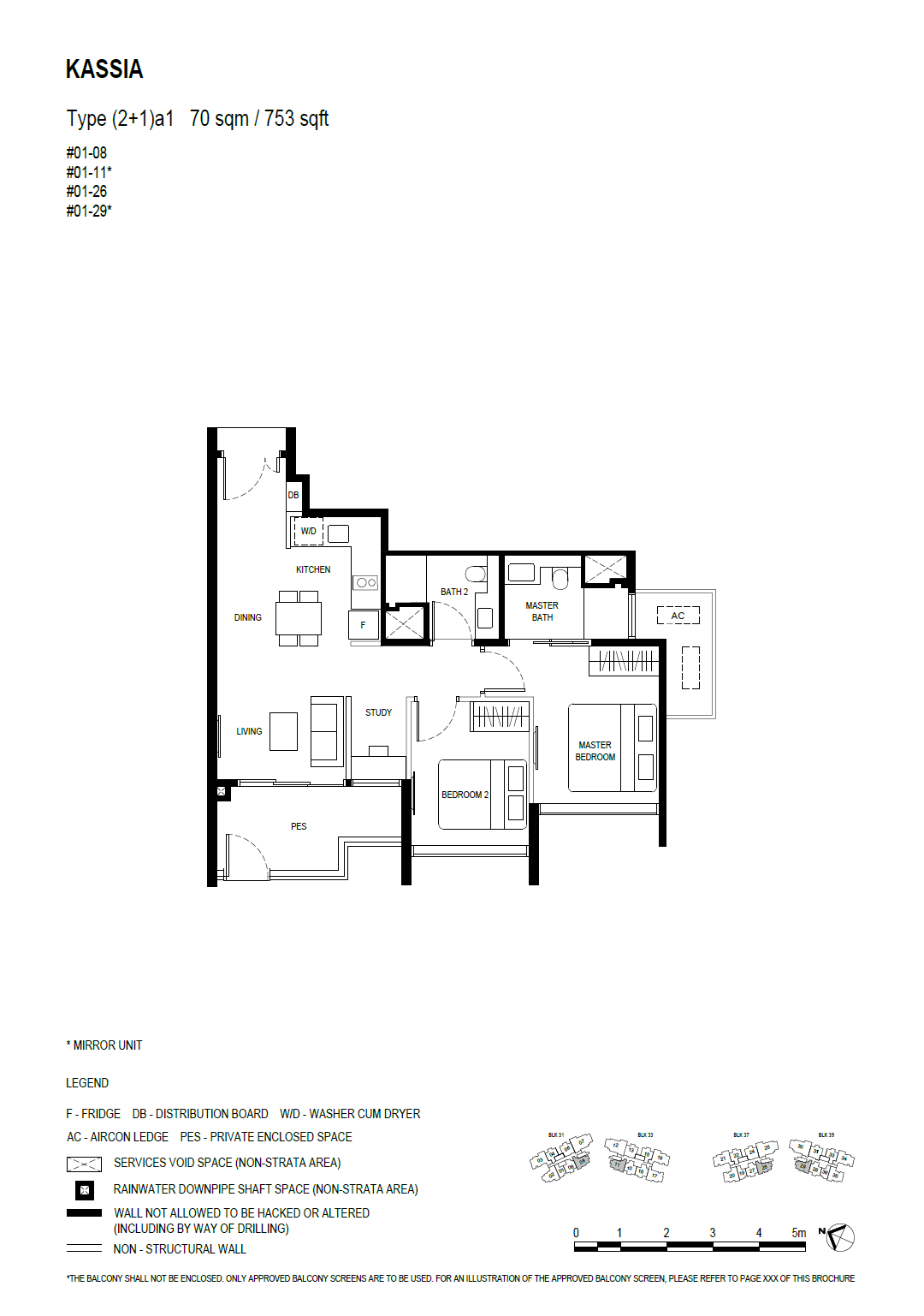 Kassia 2 Bedroom (with study) (2+1)a1