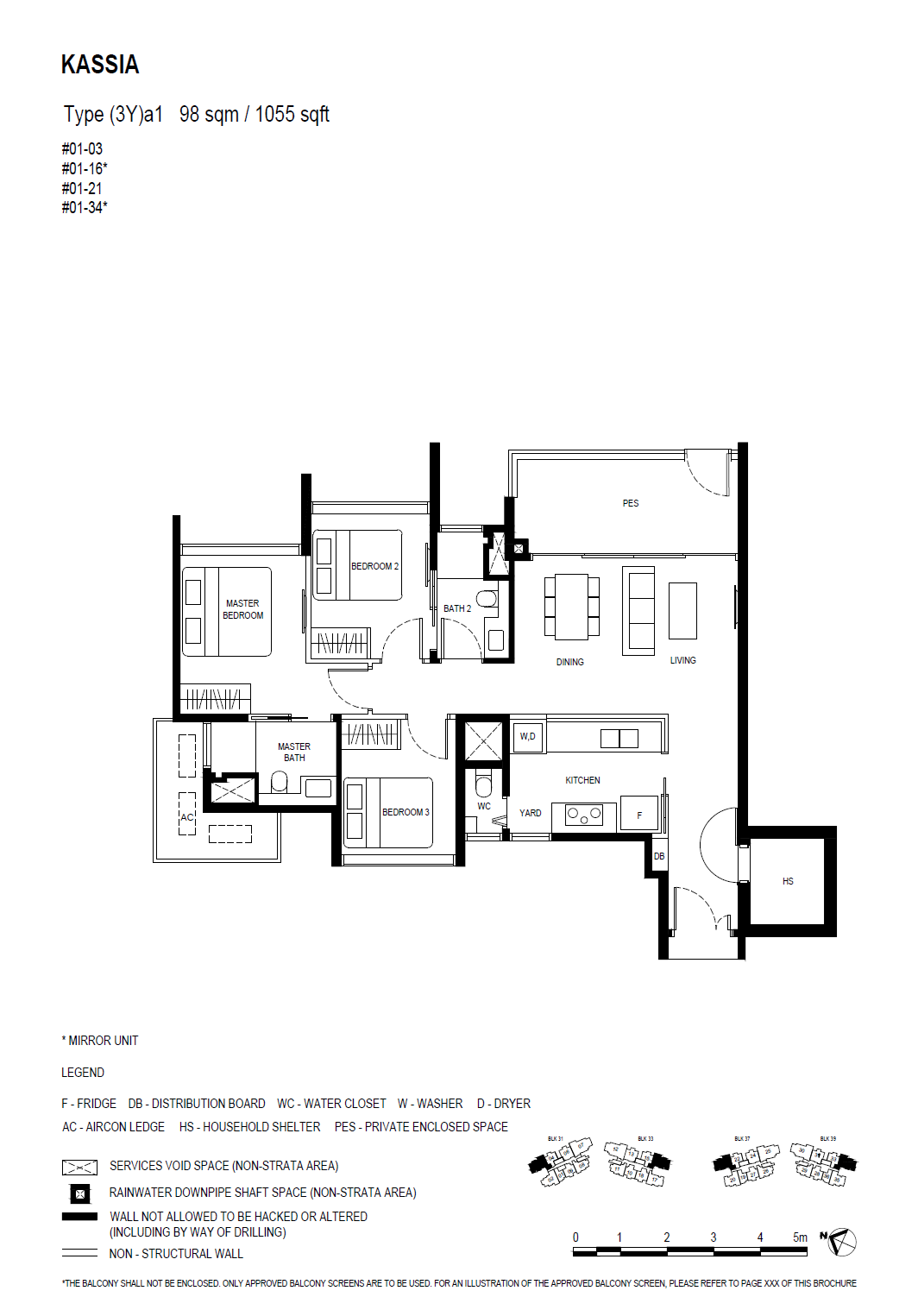 Kassia 3 Bedroom (with yard) (3Y)a1