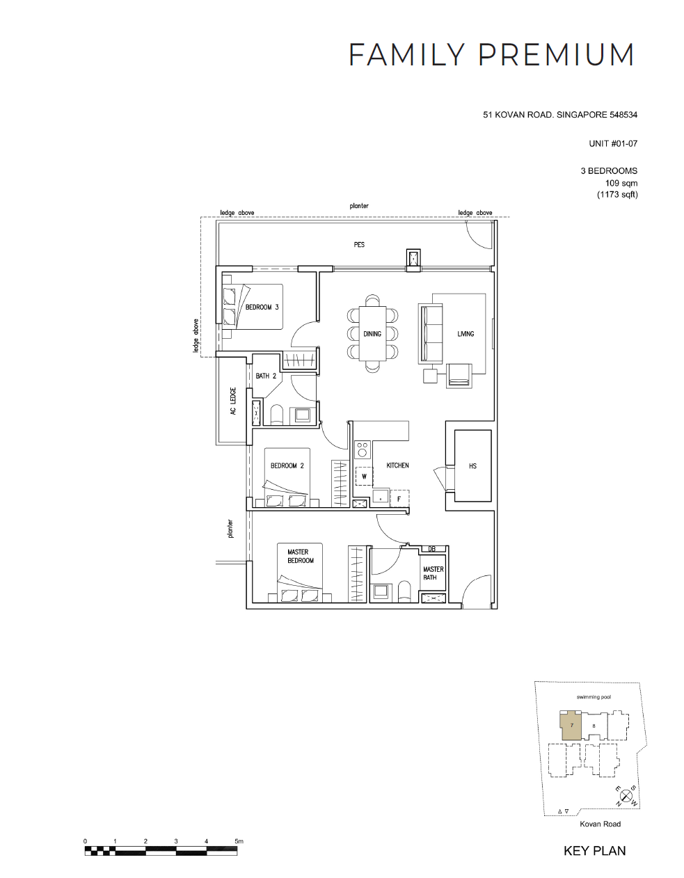 Kovan Jewel 3 Bedroom FAMILY PREMIUM 0107