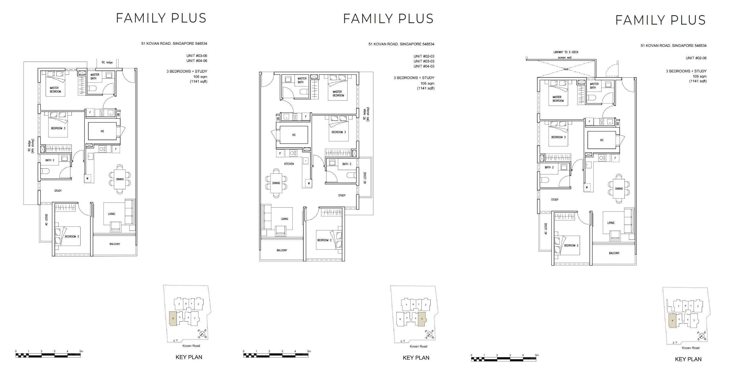 Kovan Jewel 3 Bedroom+Study FAMILY PLUS