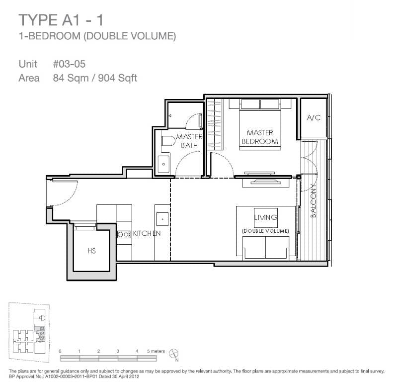 Lloyd SixtyFive 1 Bedroom (Double Volume) A1-1