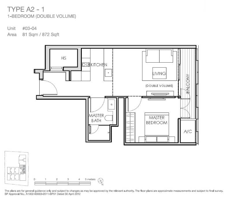 Lloyd SixtyFive 1 Bedroom (Double Volume) A2-1