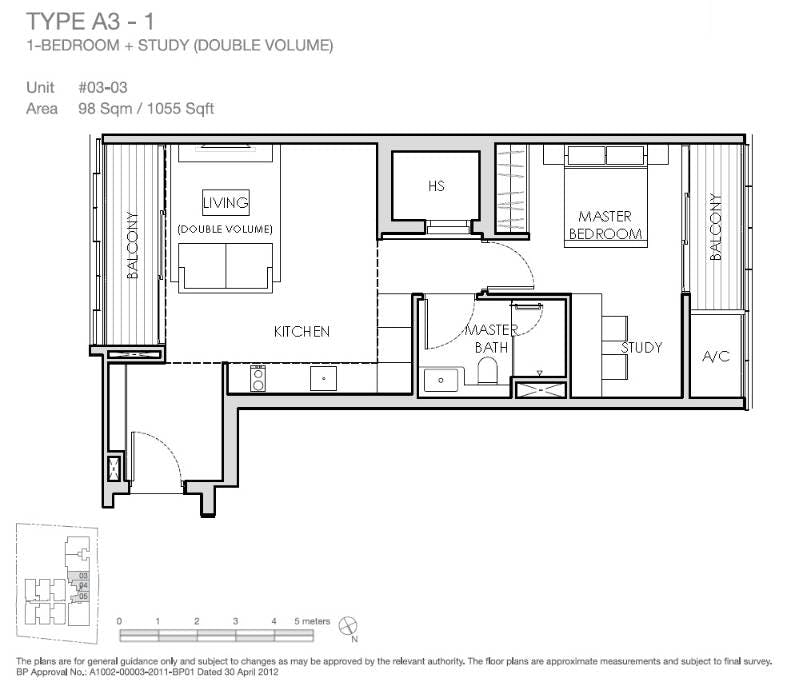 Lloyd SixtyFive 1 Bedroom + 1 (Double Volume) A3-1