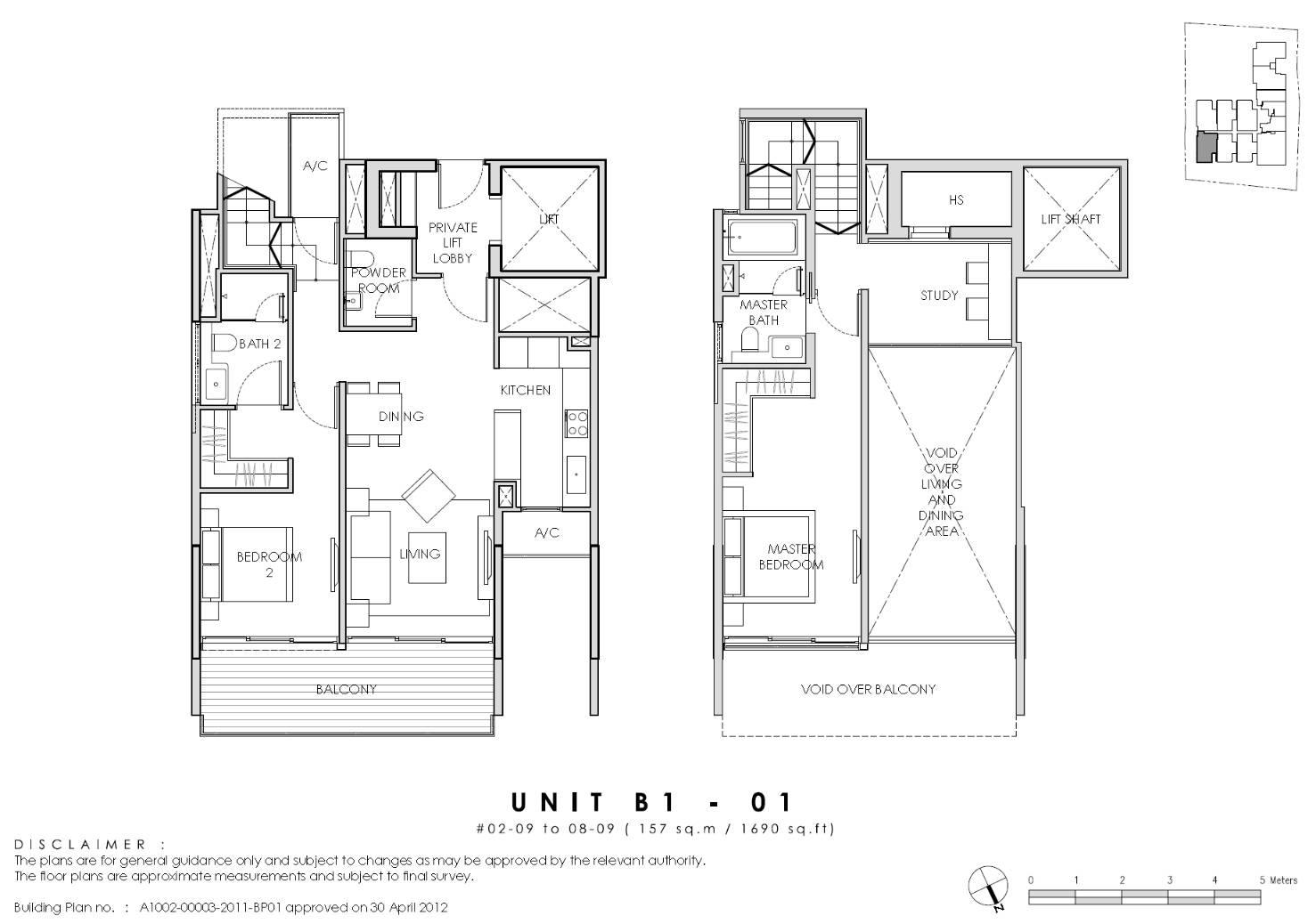 Lloyd SixtyFive 2 Bedrooms (Loft) + Study B1-01