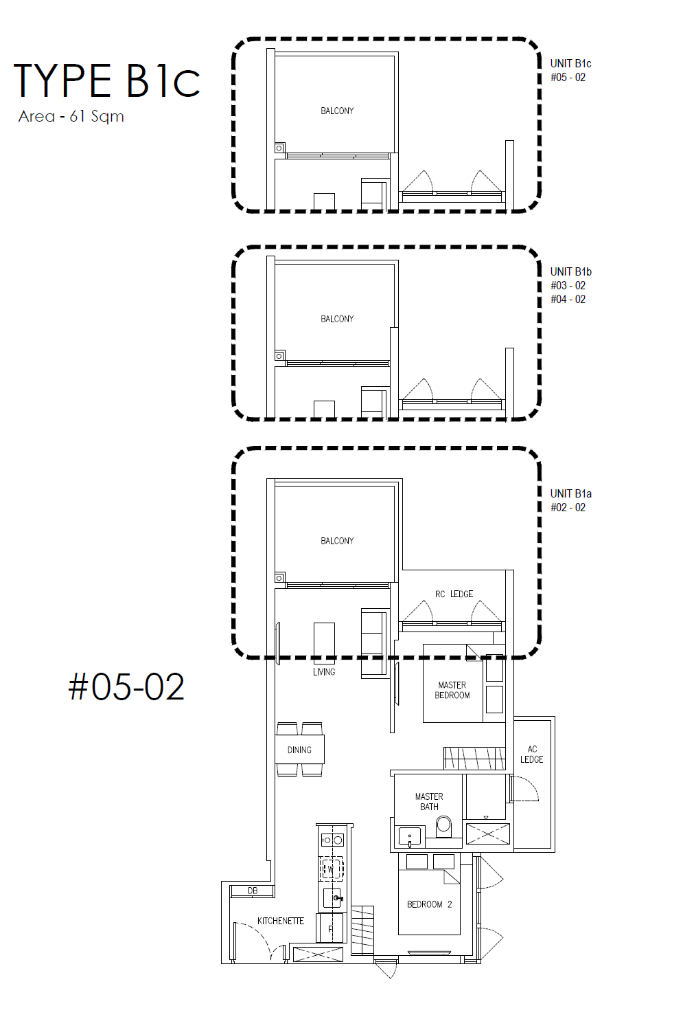 Mattar Residences 2 Bedroom B1c