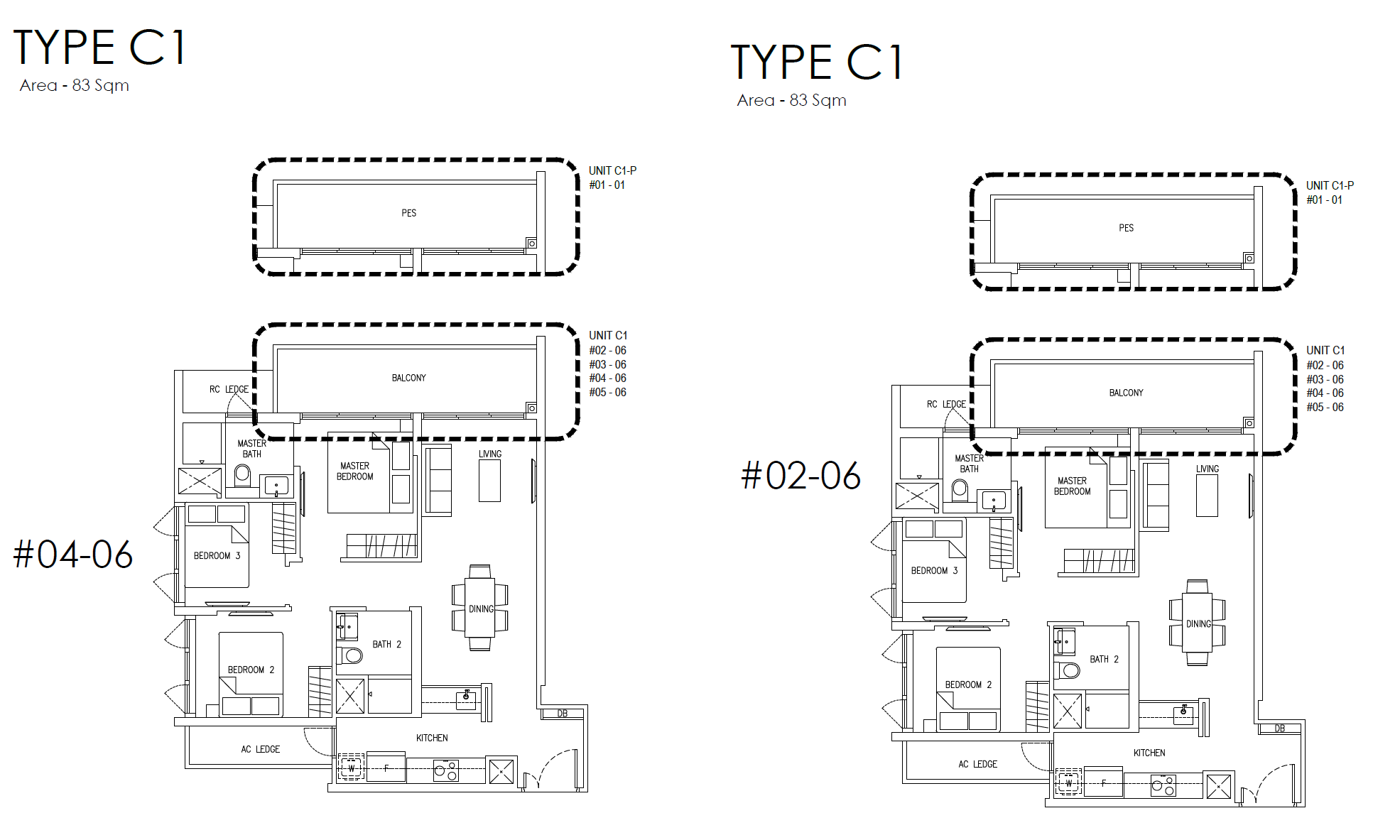 Mattar Residences 3 Bedroom C1