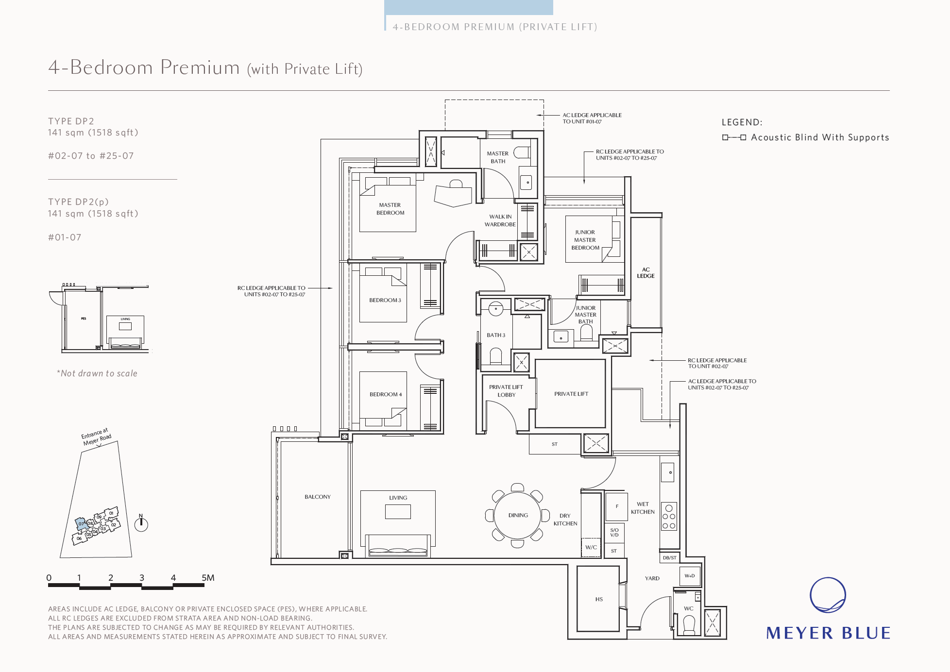 Meyer Blue 4BR Premium (w Private Lift) DP2