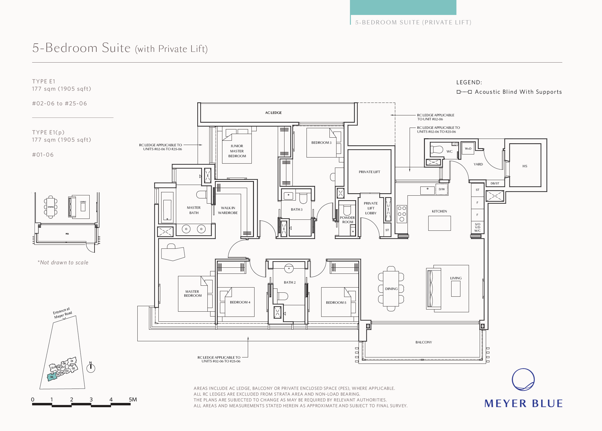 Meyer Blue 5BR Suite (w Private Lift) E1(p)