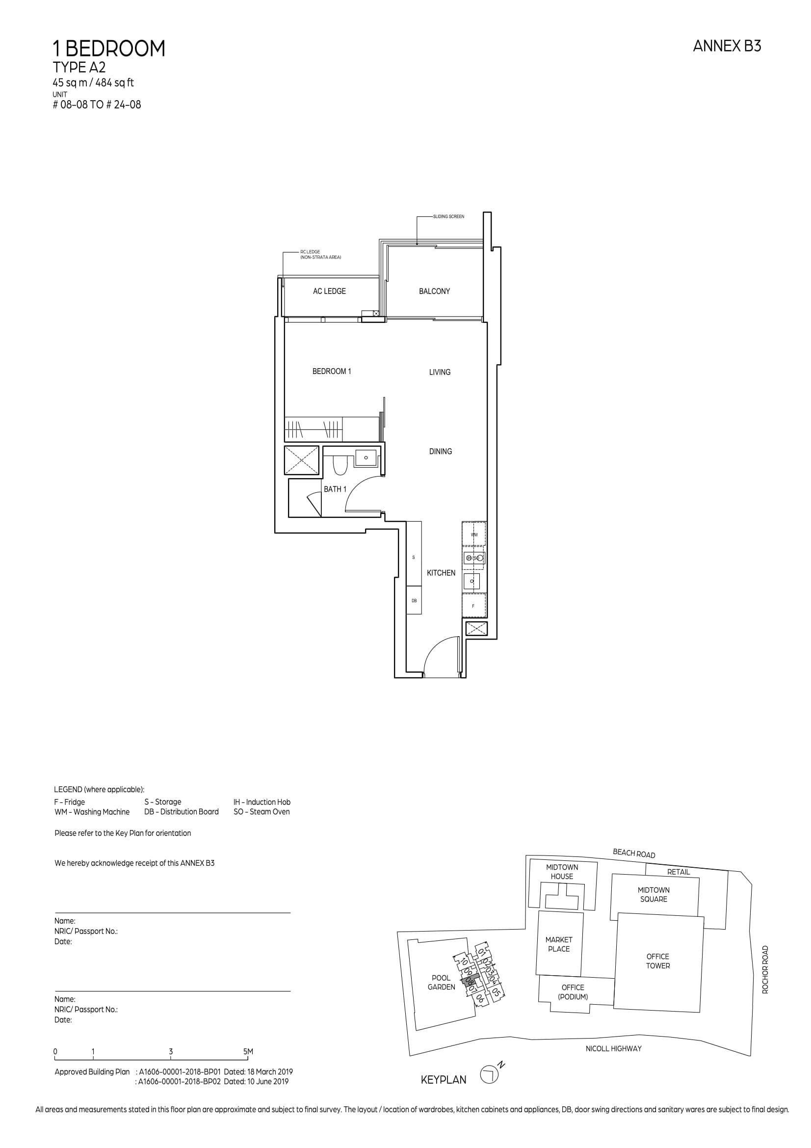 Midtown Bay 滨海名汇 1 Bedroom A2