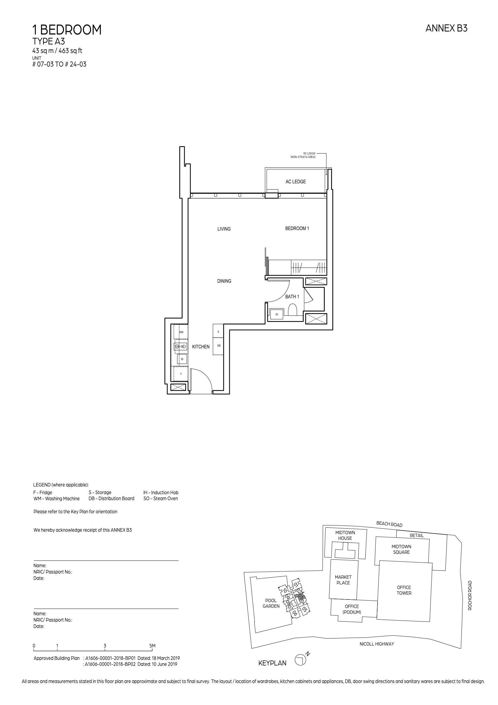 Midtown Bay 滨海名汇 1 Bedroom A3