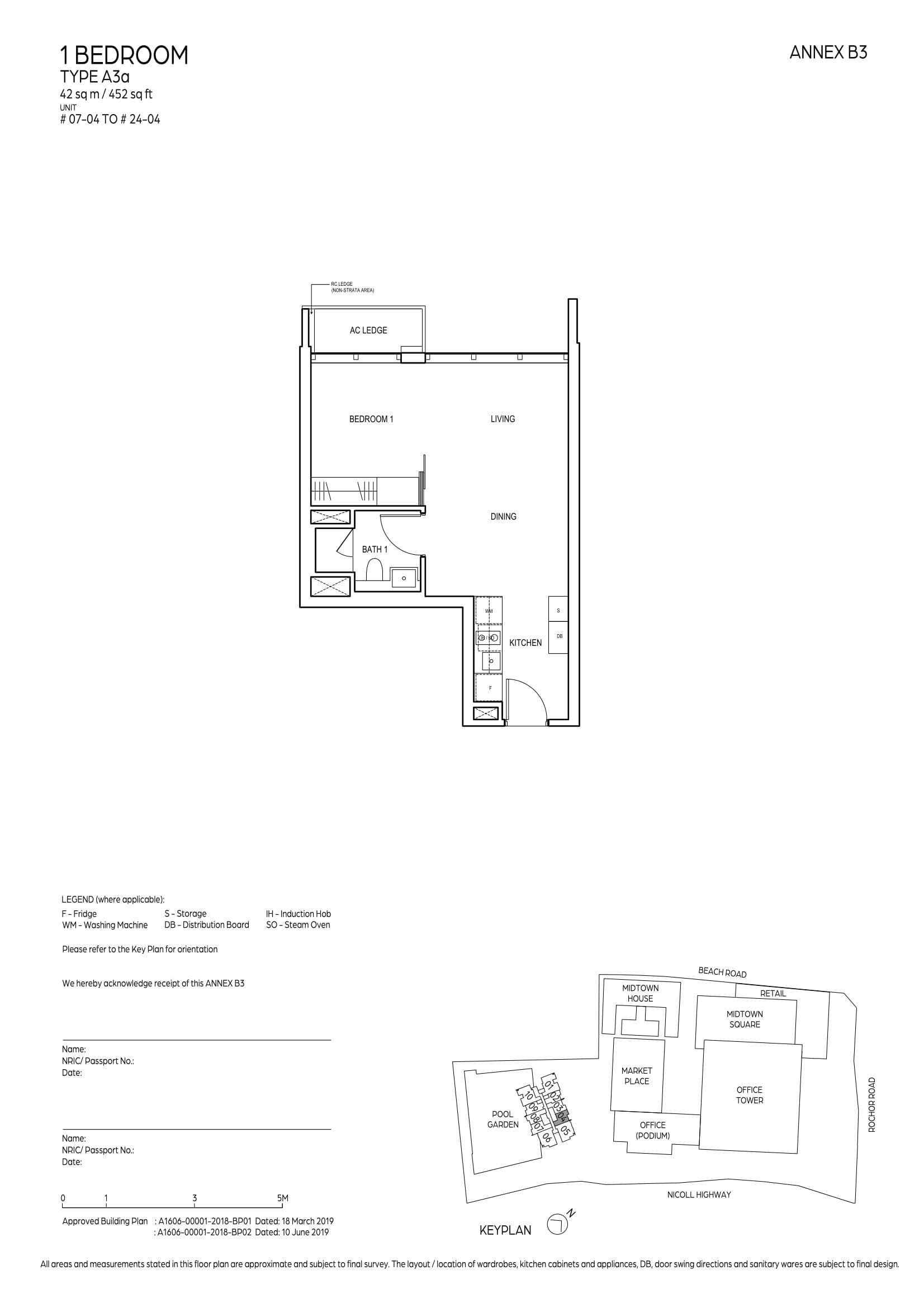 Midtown Bay 滨海名汇 1 Bedroom A3a