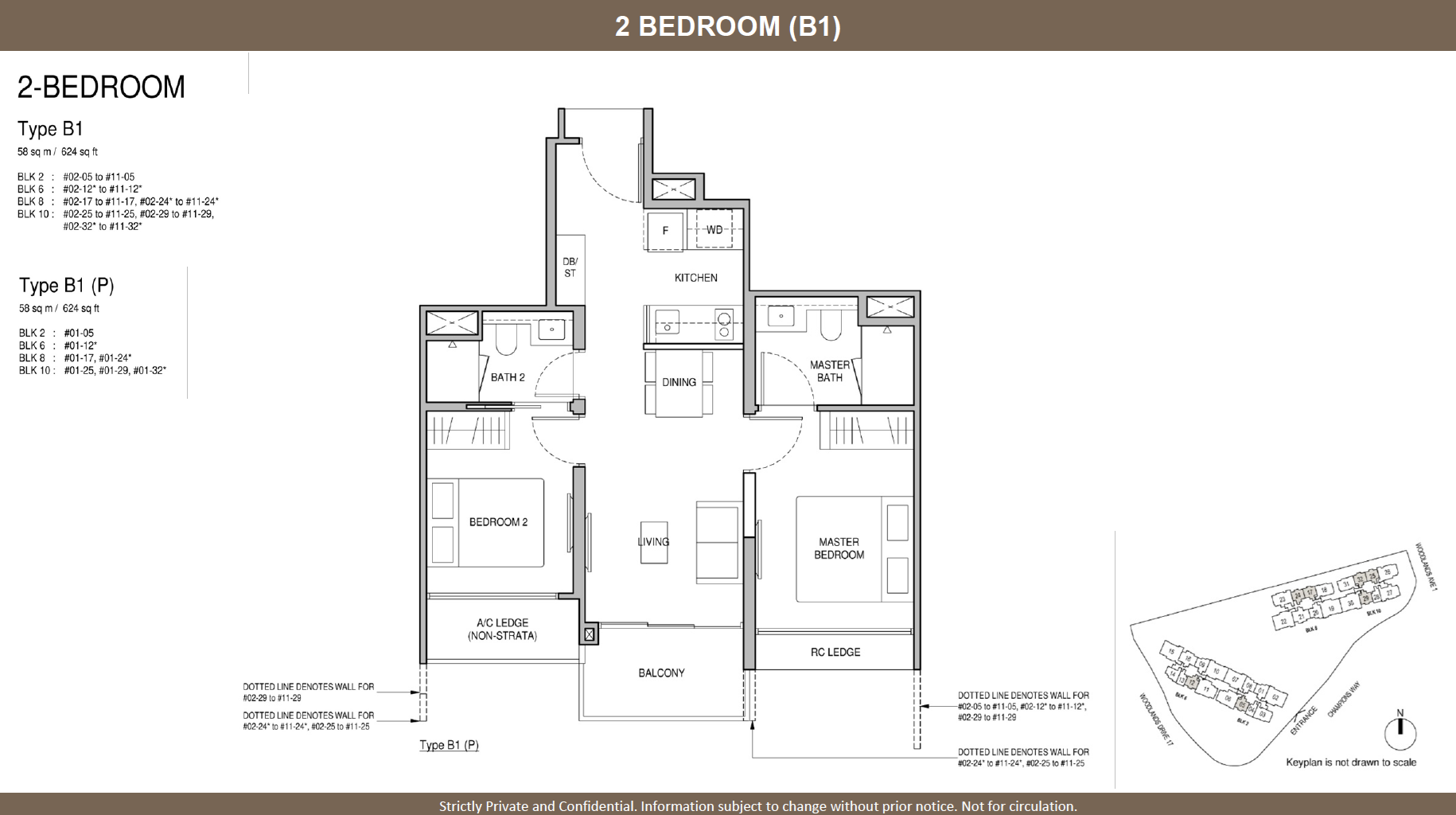 Norwood Grand 景林嘉园 2 BEDROOM B1(P)