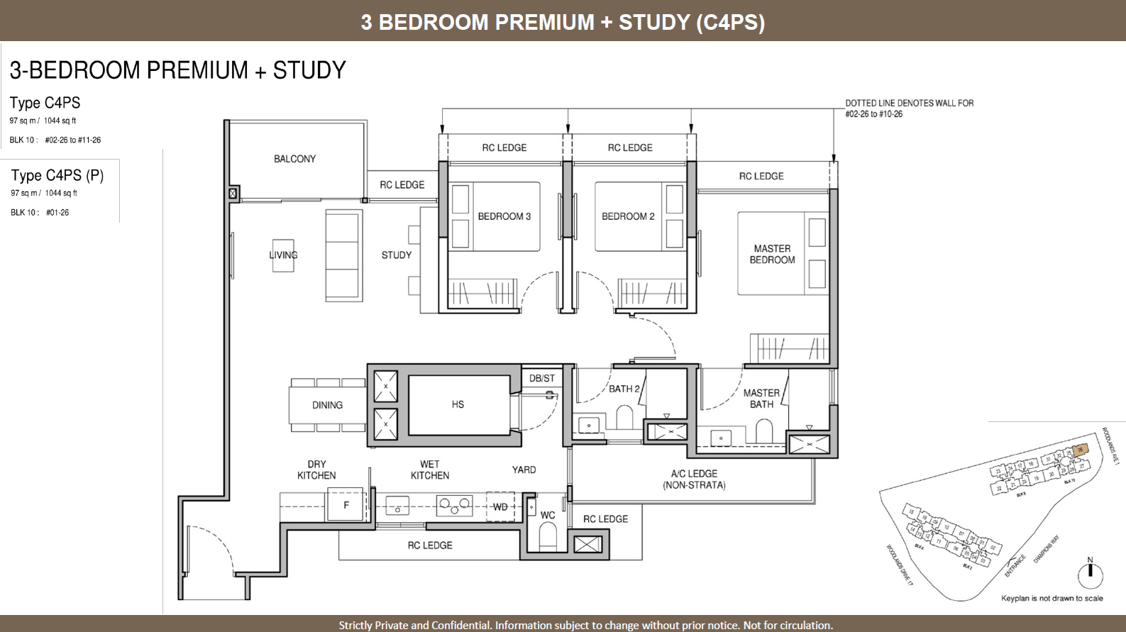 Norwood Grand 景林嘉园 3 BEDROOM PREMIUM + STUDY C4PS(P)