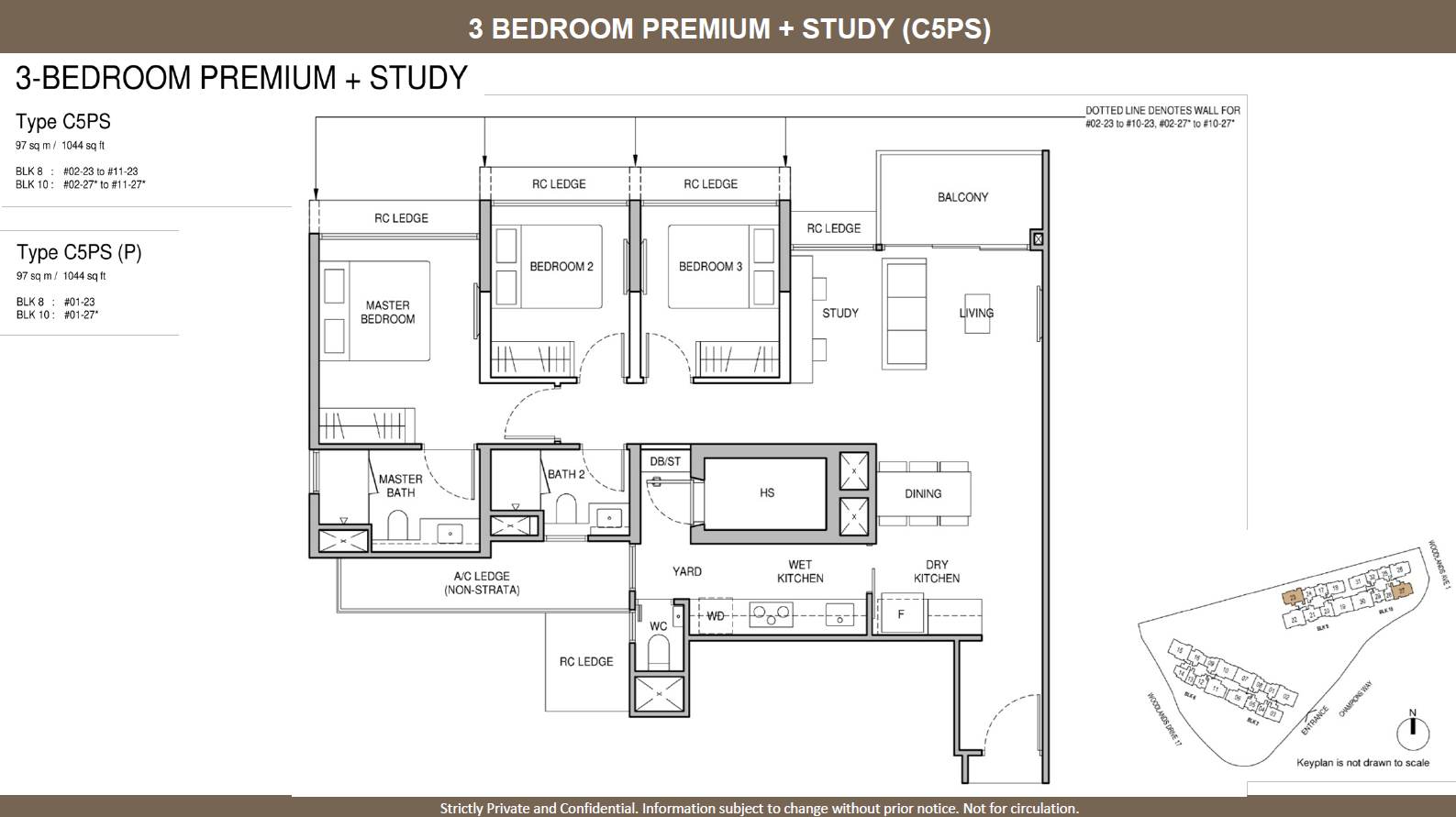 Norwood Grand 景林嘉园 3 BEDROOM PREMIUM + STUDY C5PS(P)