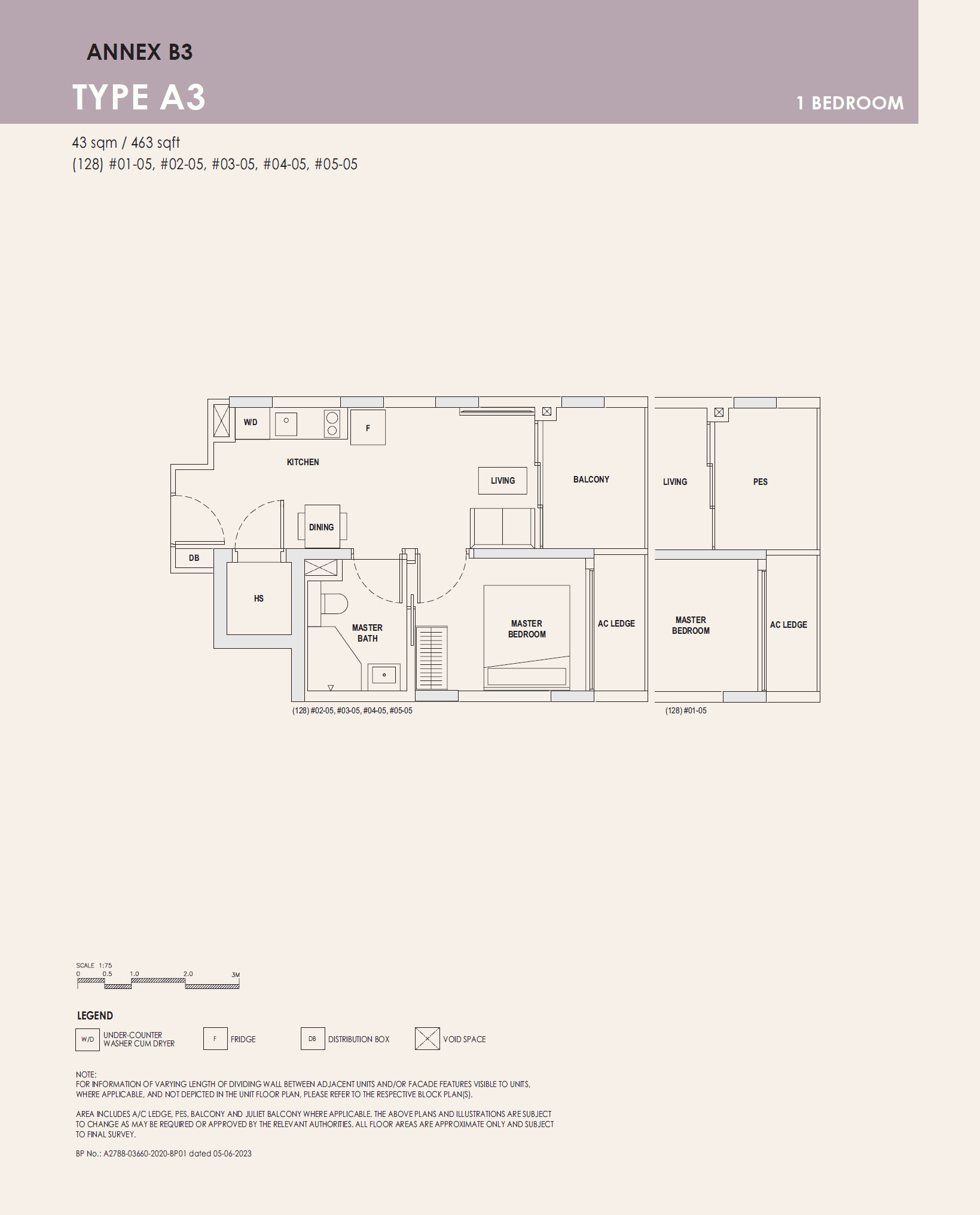 Orchard Sophia 1 BEDROOM A3