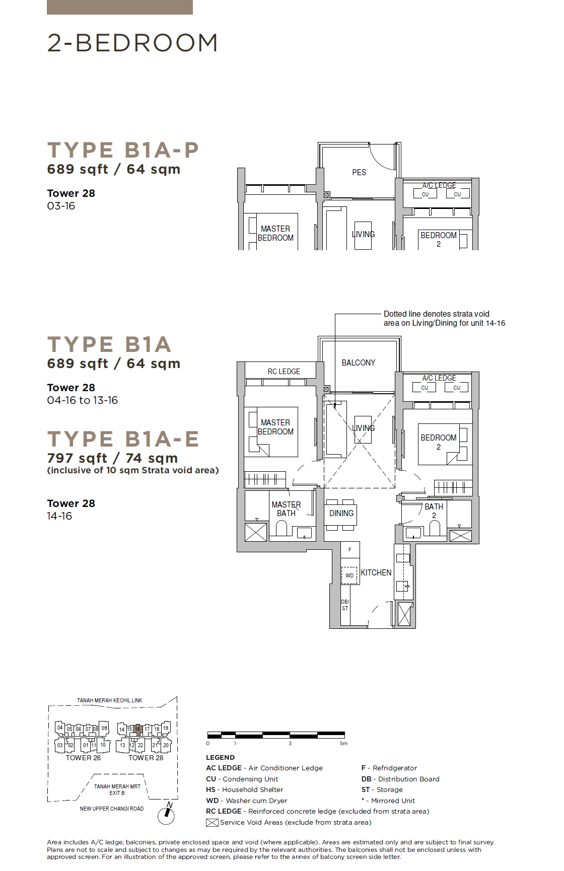 Sceneca Residence 2BR B1A-E