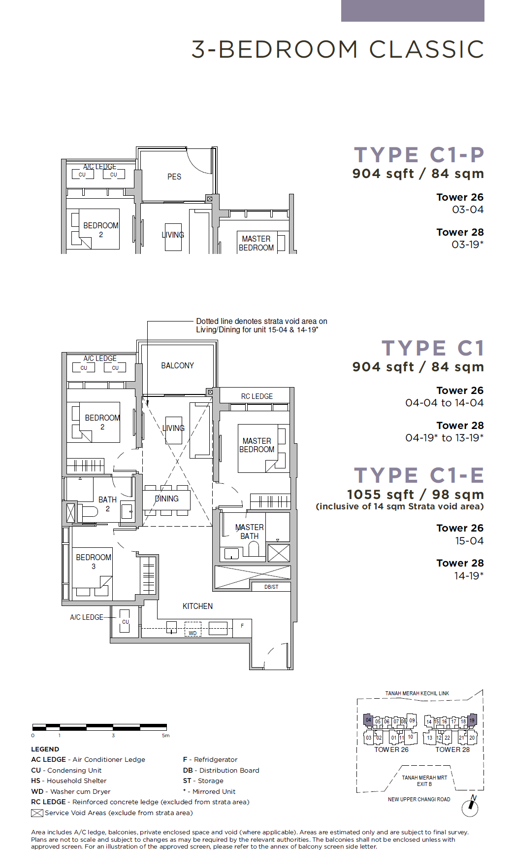 Sceneca Residence 3BR Classic C1