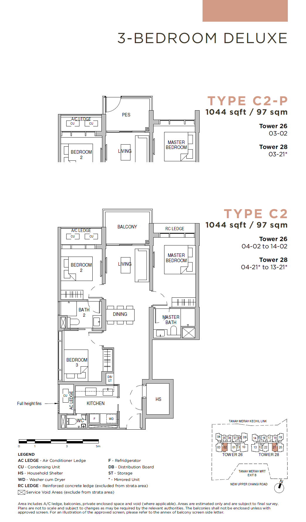 Sceneca Residence 3BR Deluxe C2