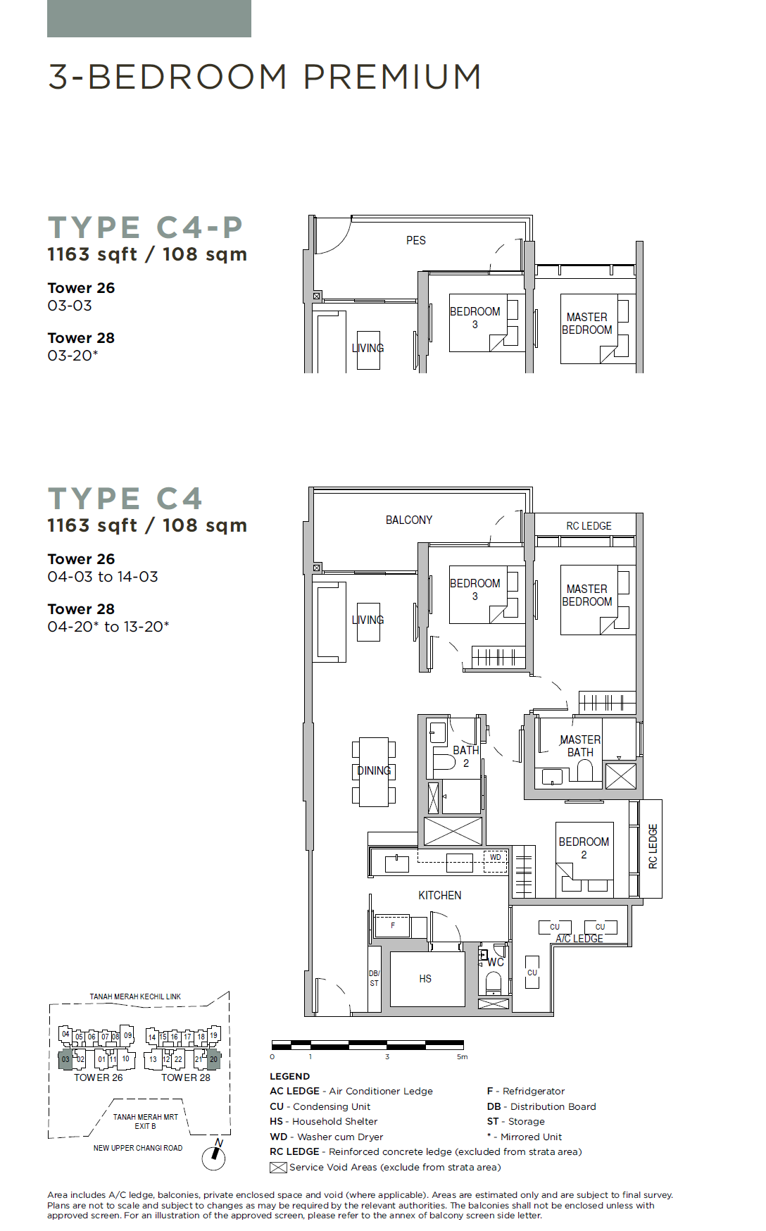 Sceneca Residence 3BR Premium C4