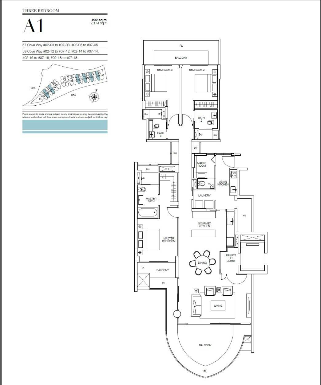 Seascape 涛源湾 3 Bedroom A1